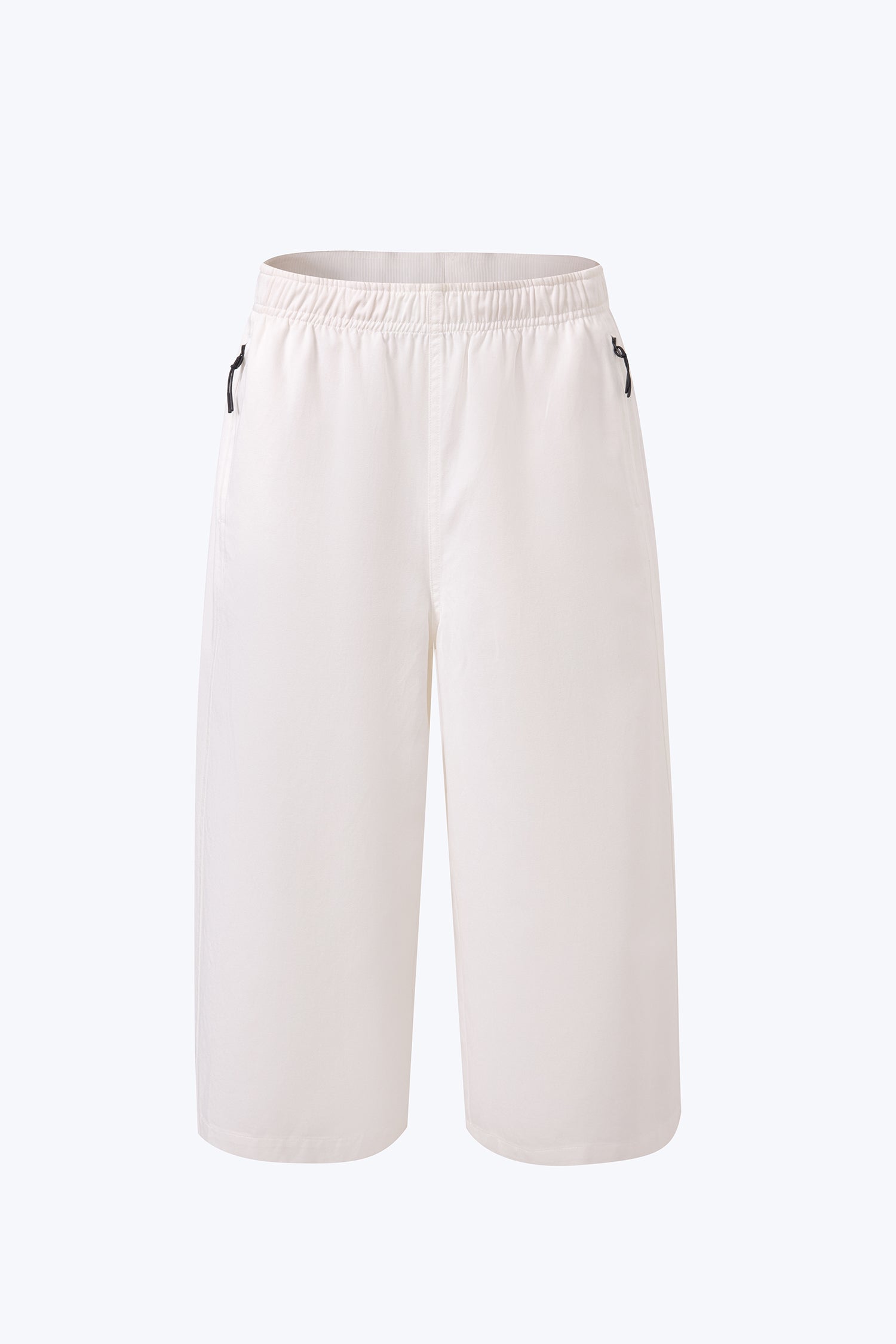 Zipper Pocket Culottes - Cream