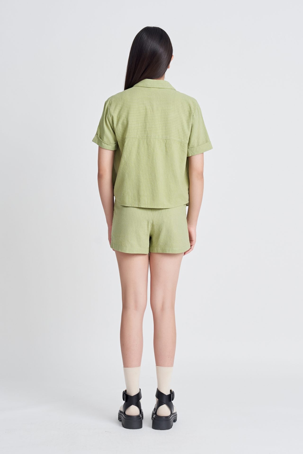 Striped Drawstring Shorts [AT]