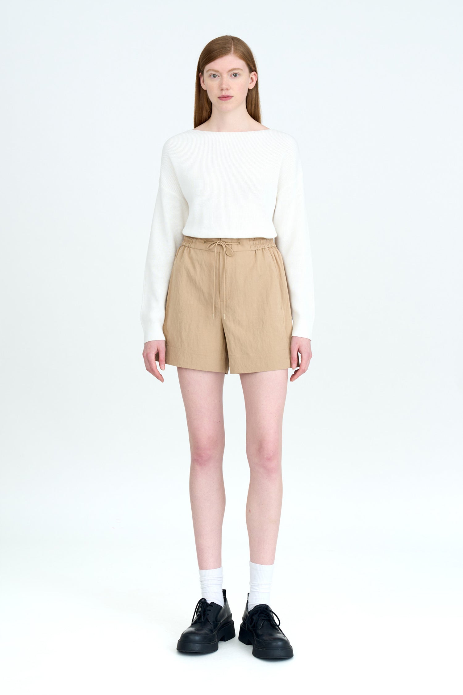 Pull-up Shorts - Khaki