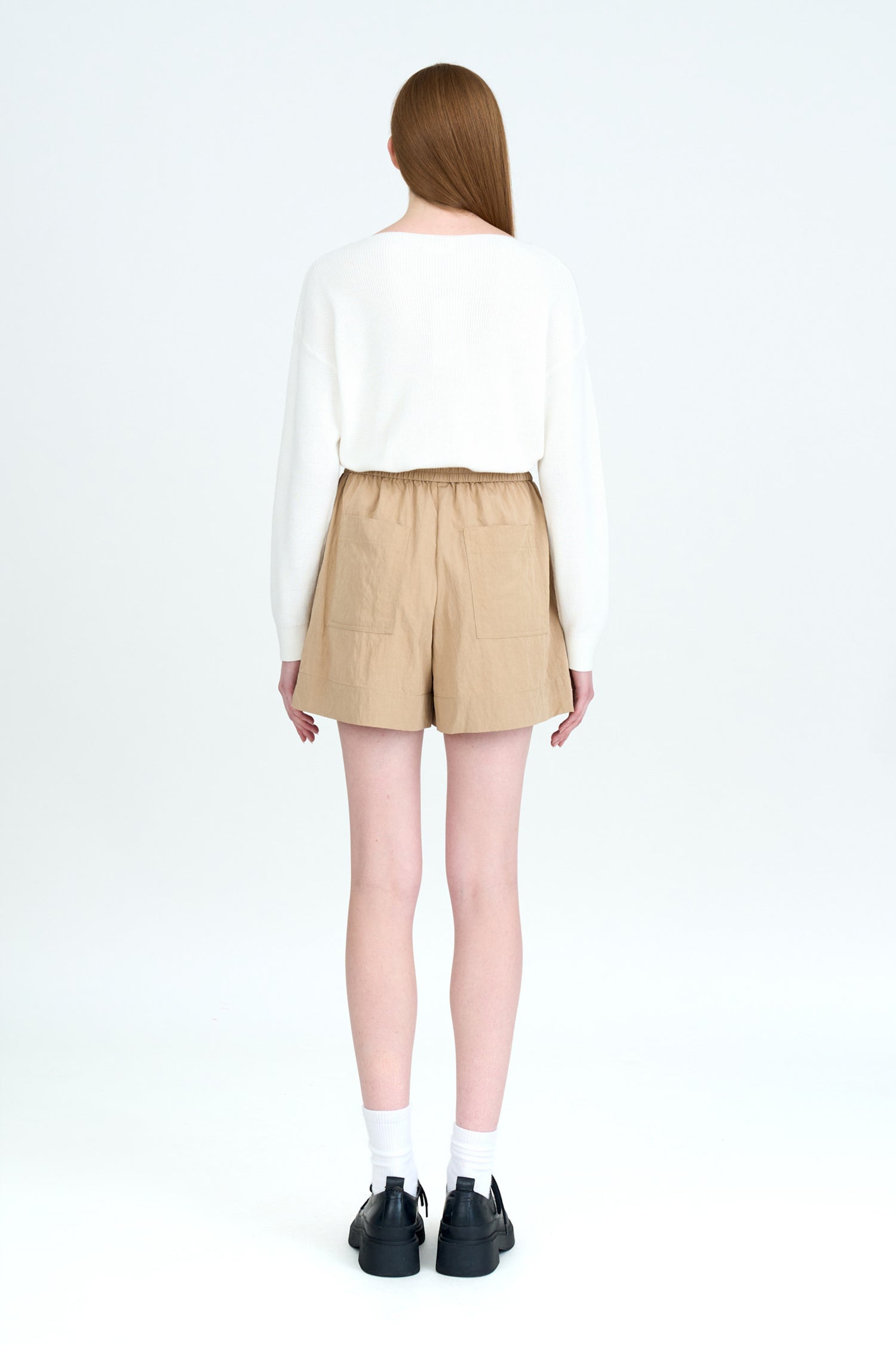 Pull-up Shorts - Khaki