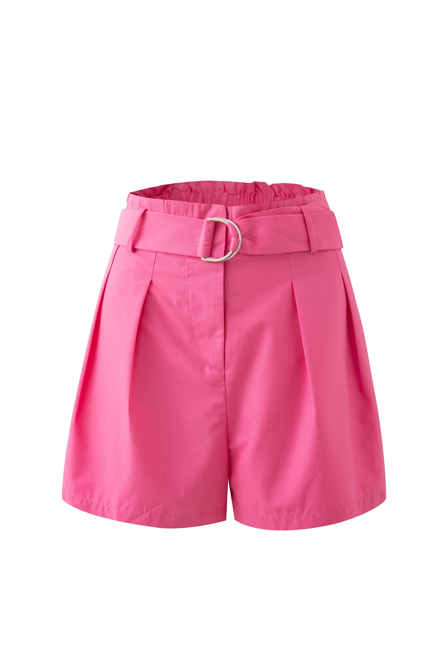 Pleated D-Rings Shorts - Pink [AT]