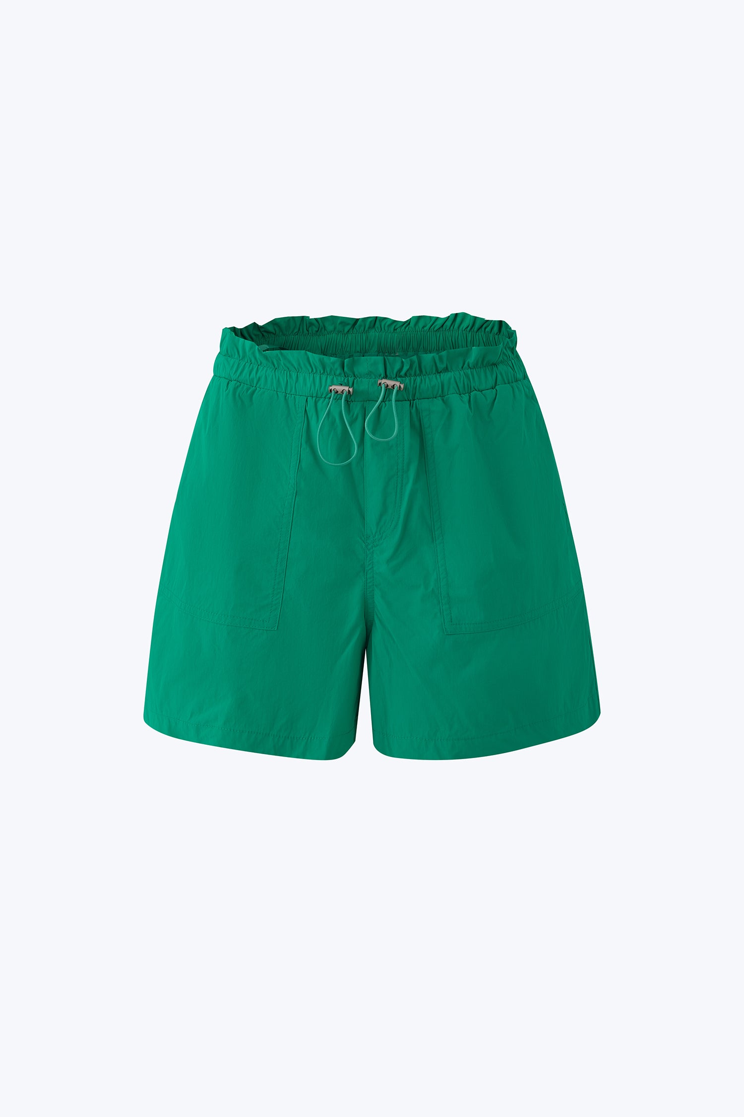 Drawstring Paperbag Shorts - Green