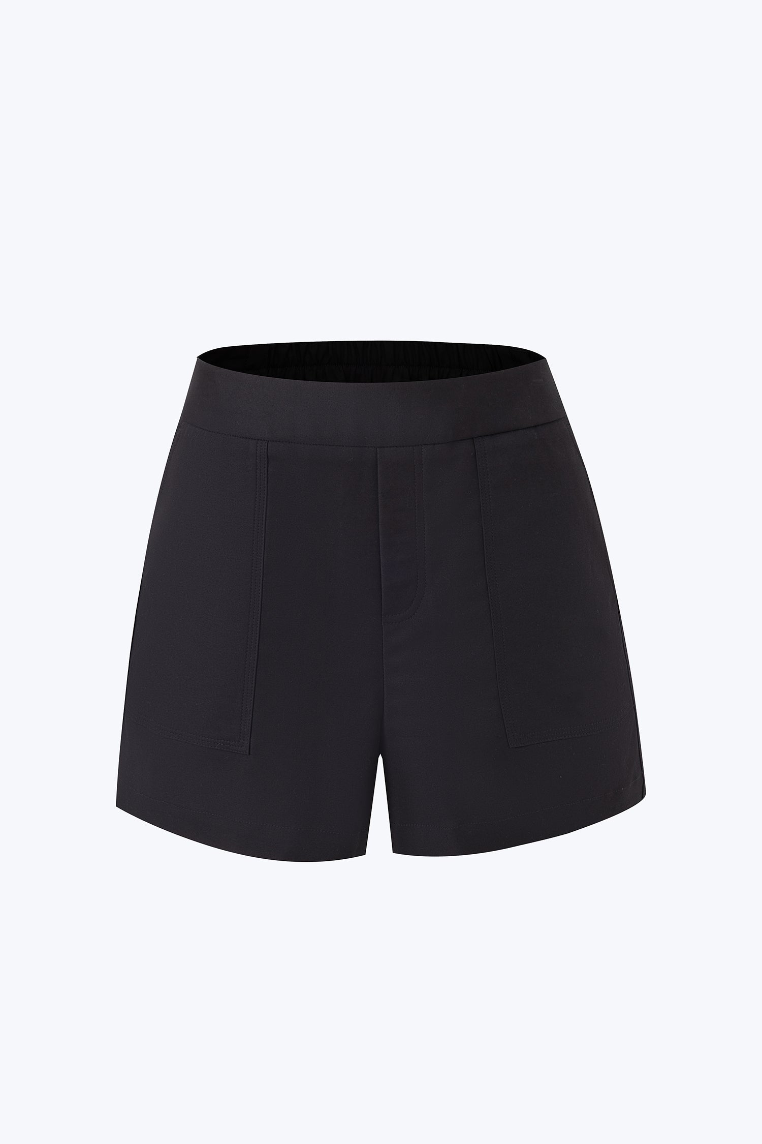 Patch Pocket Shorts - Black