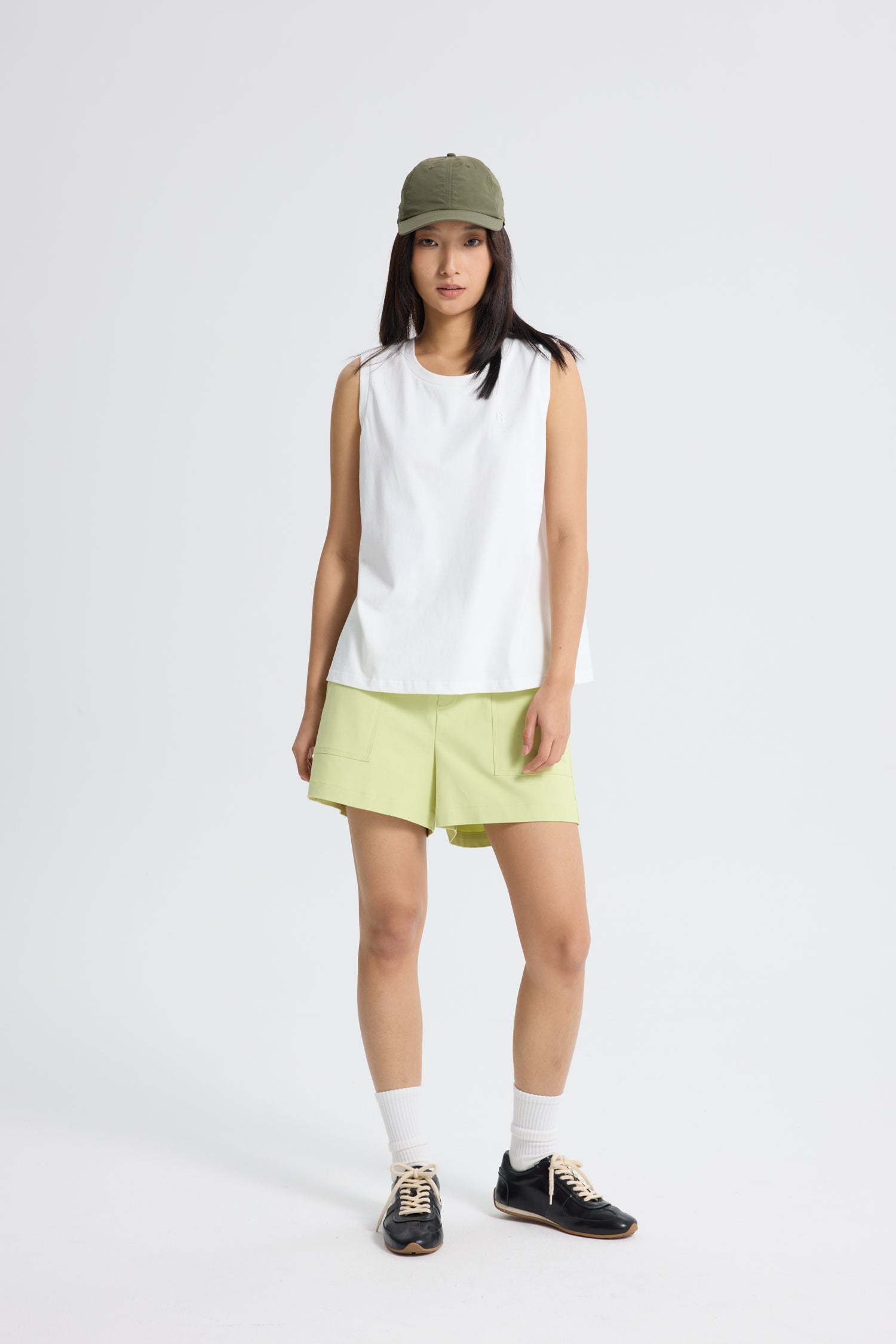 Patch Pocket Shorts - Chartreuse