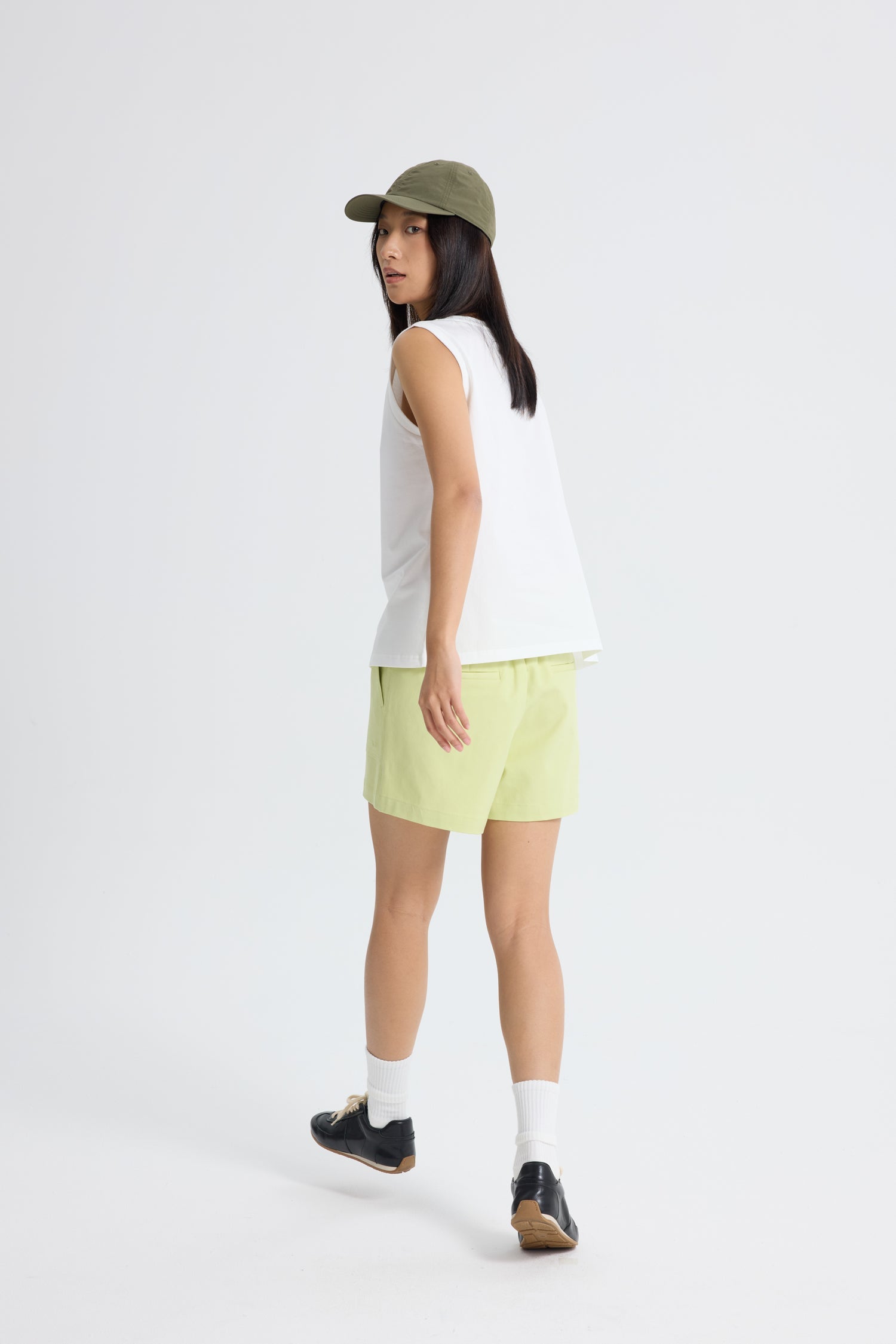 Patch Pocket Shorts - Chartreuse