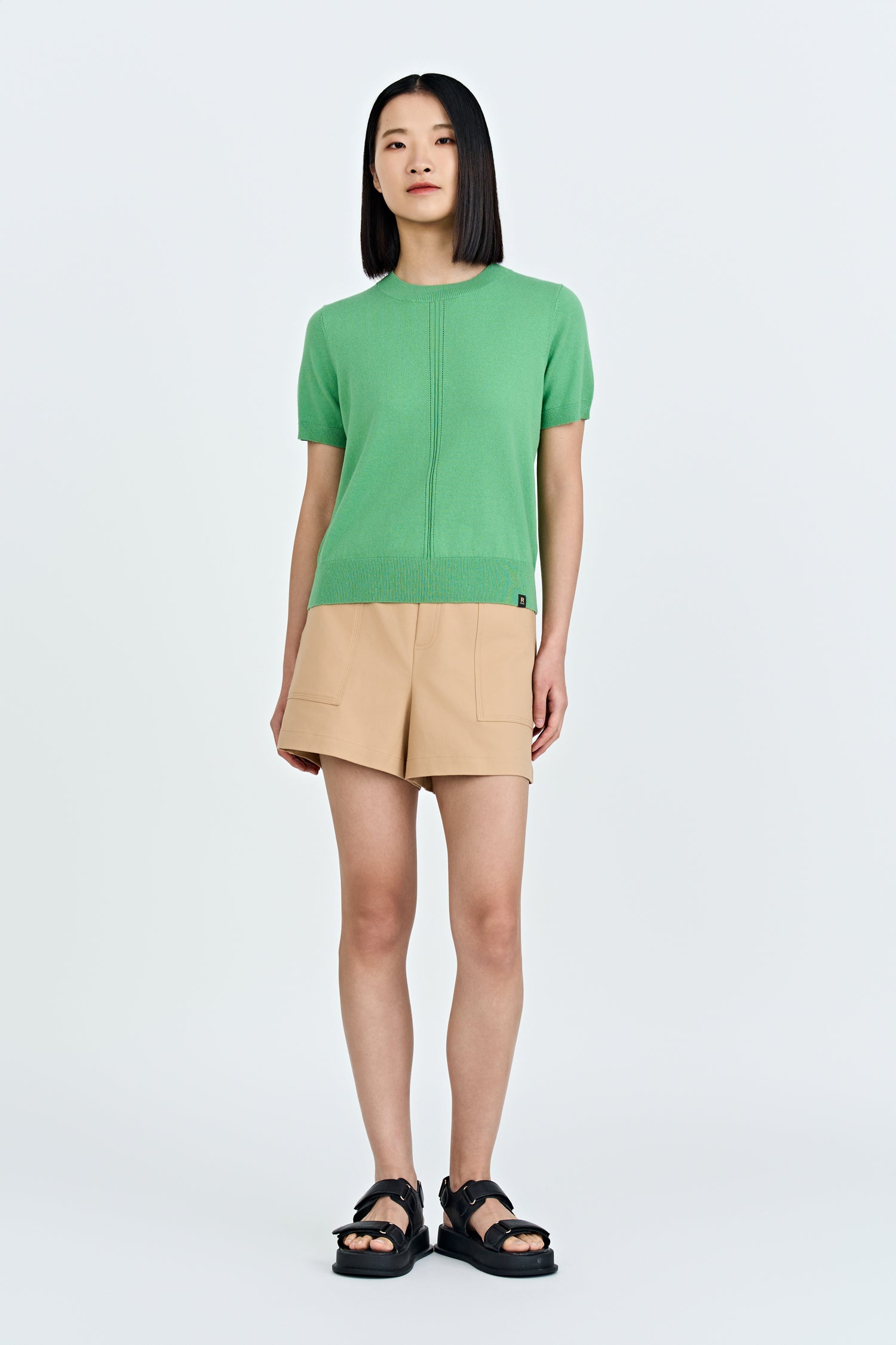 Patch Pocket Shorts - Khaki