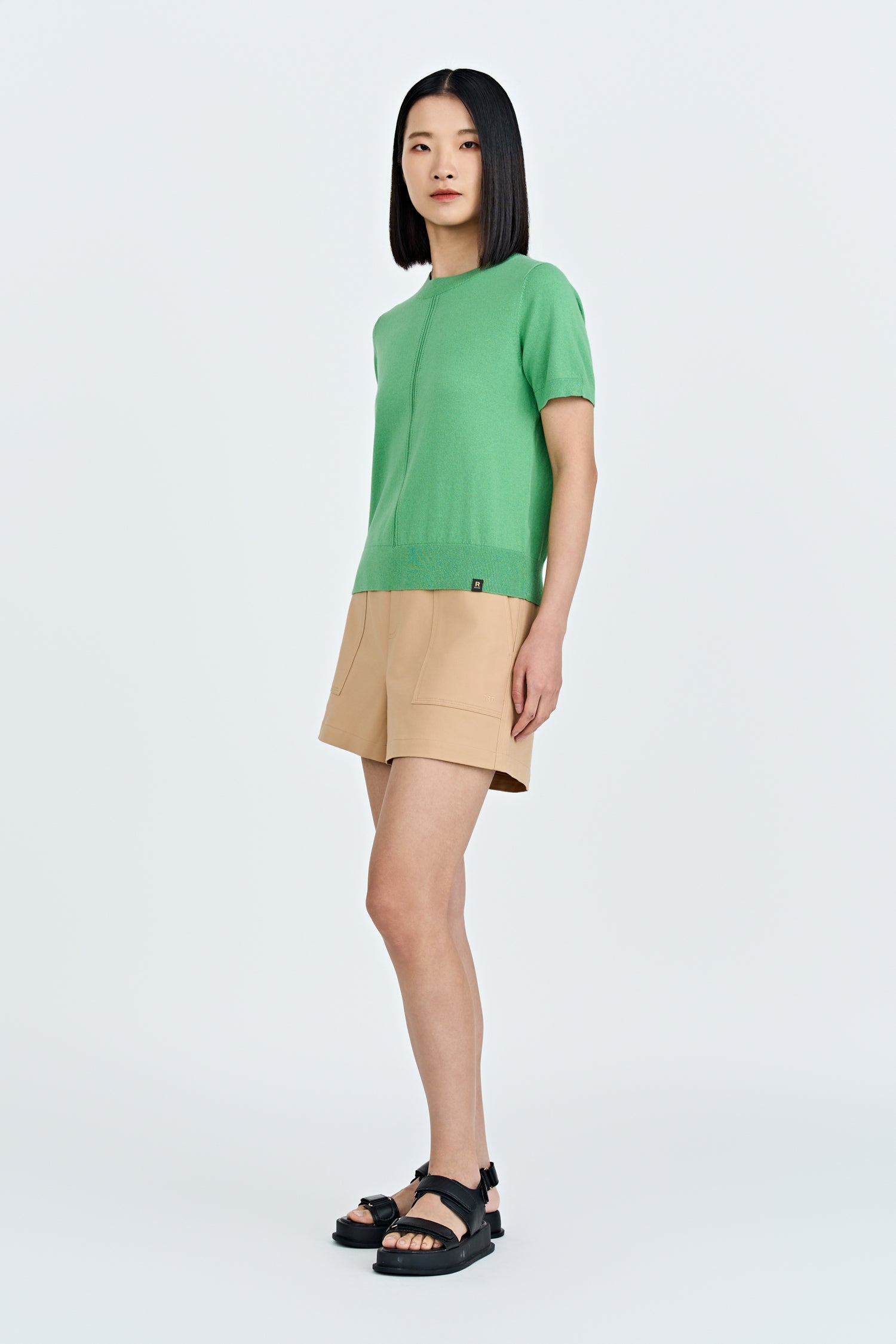 Patch Pocket Shorts - Khaki