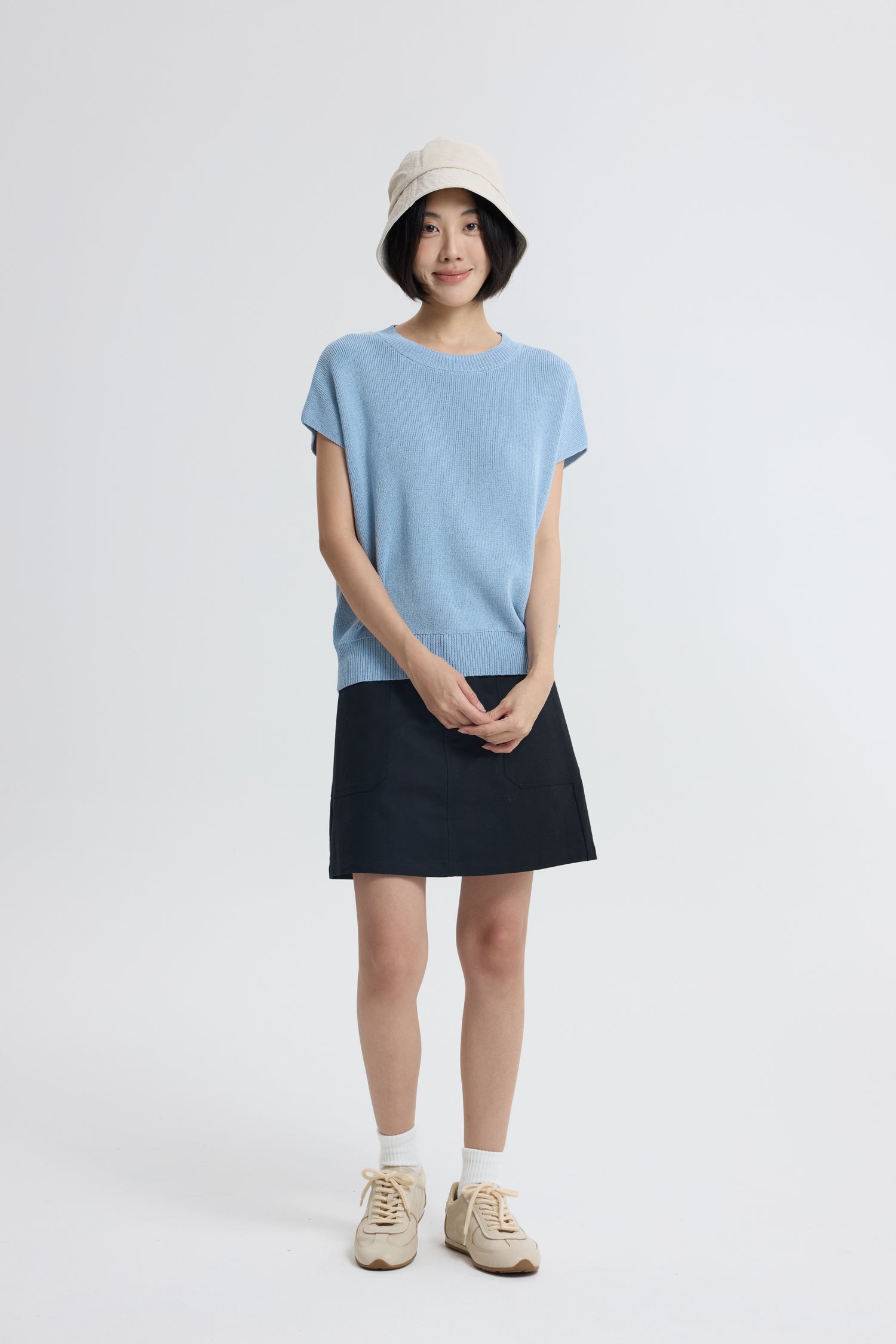 Patch Pocket Skort - Black