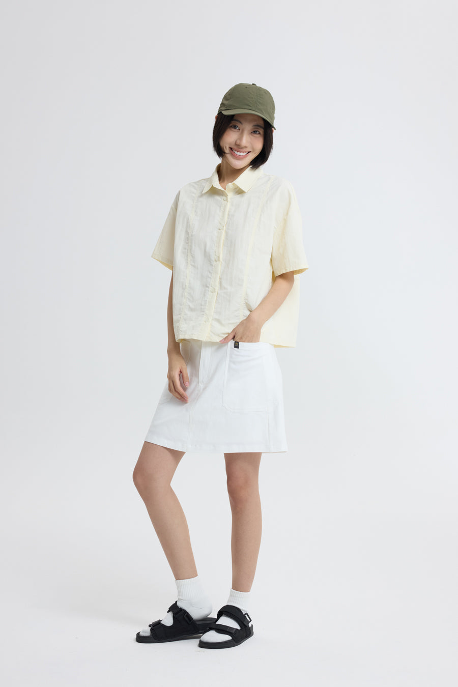 Patch Pocket Skort - Cream