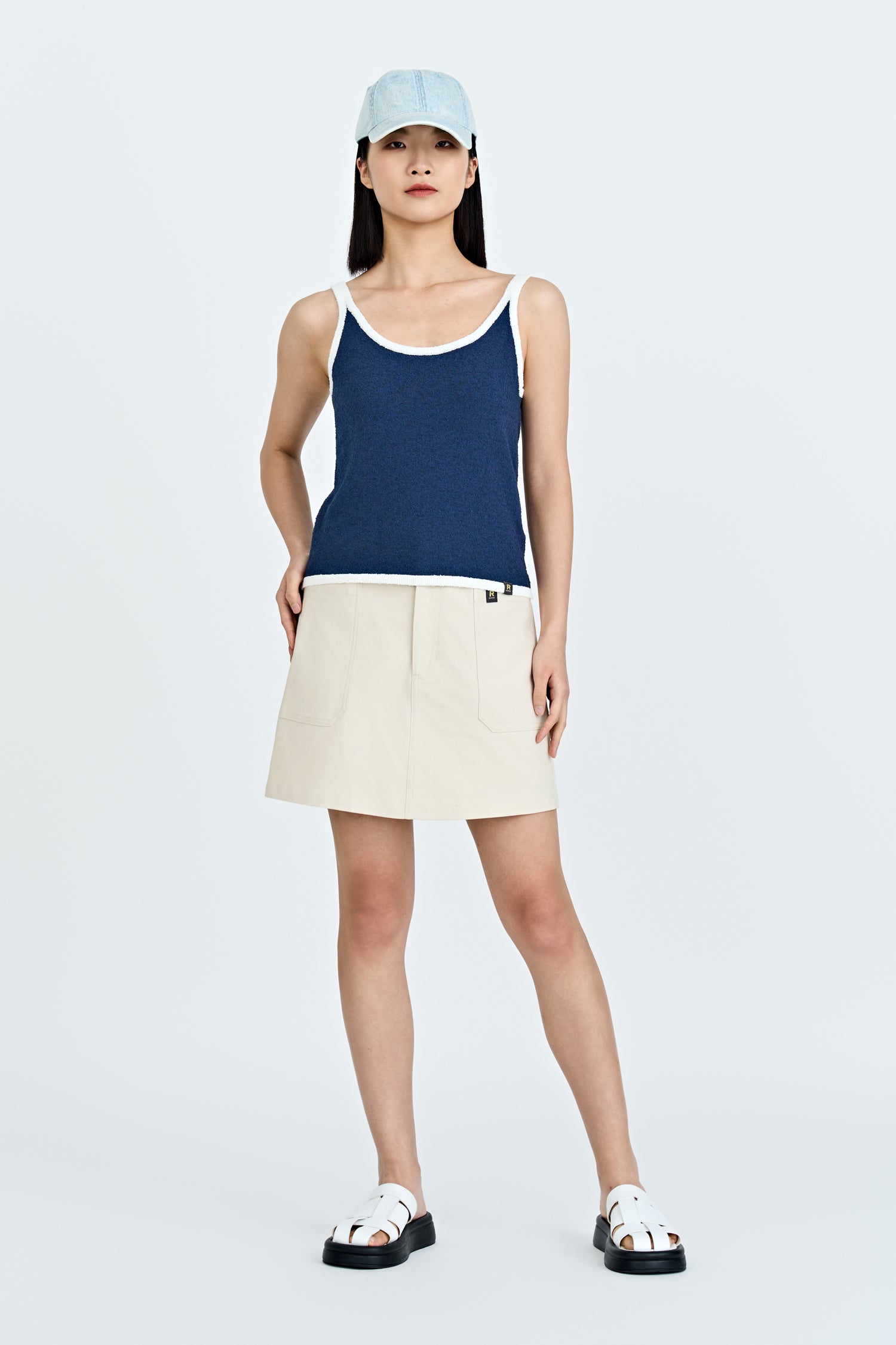 Patch Pocket Skort - Sand