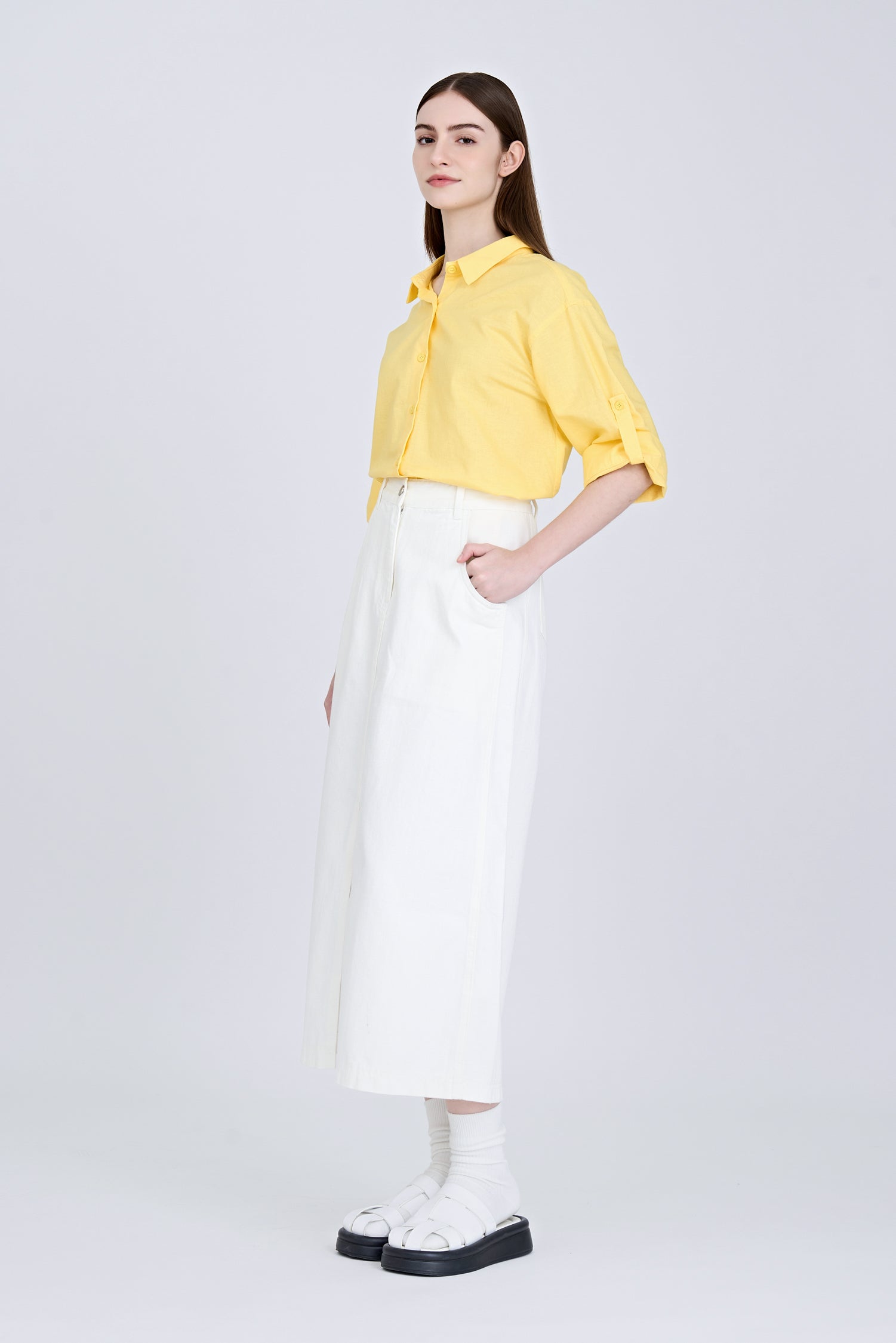 A-Line Skirt - Cream