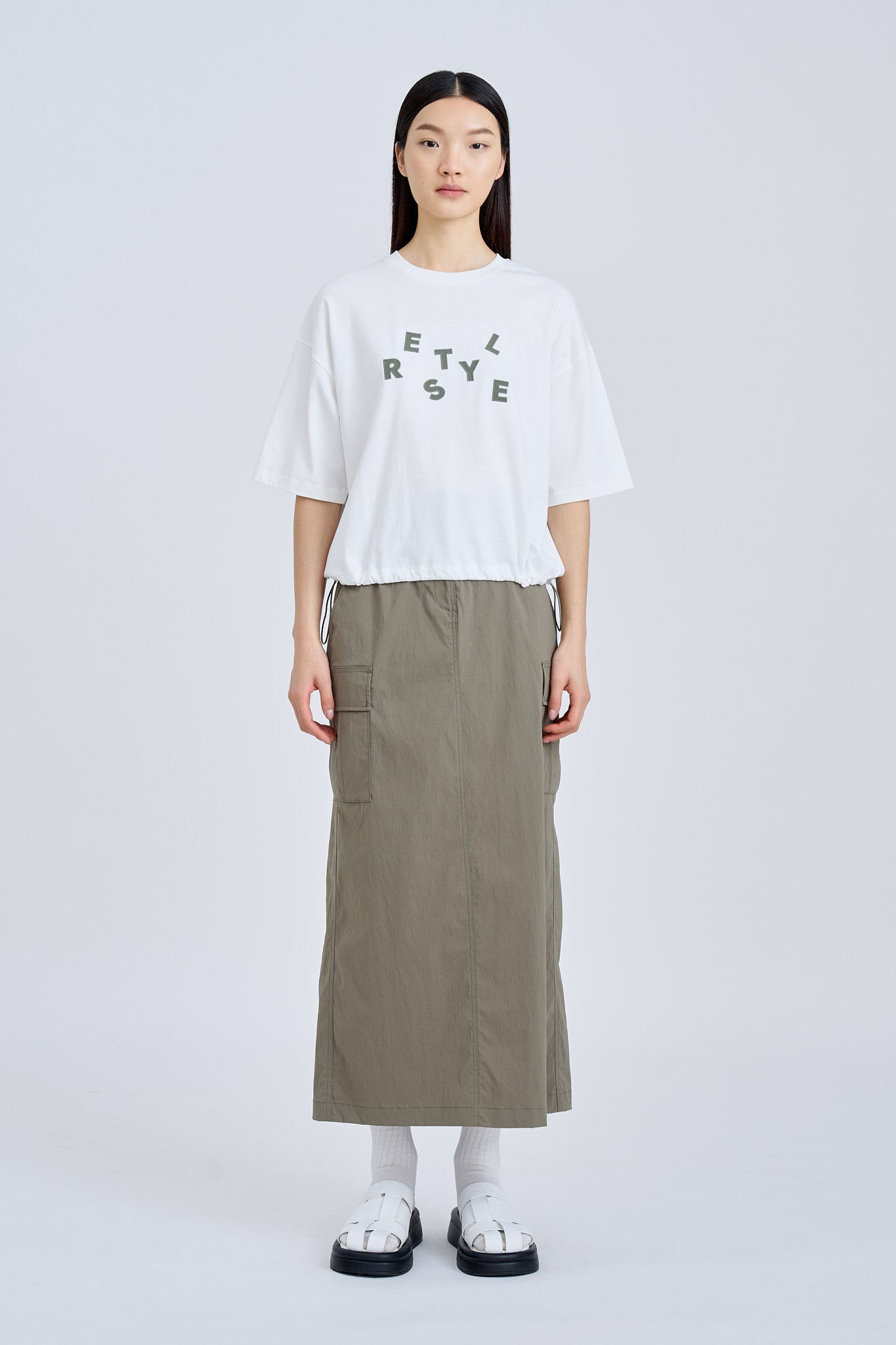 Cargo Skirt - Khaki Green [AT]