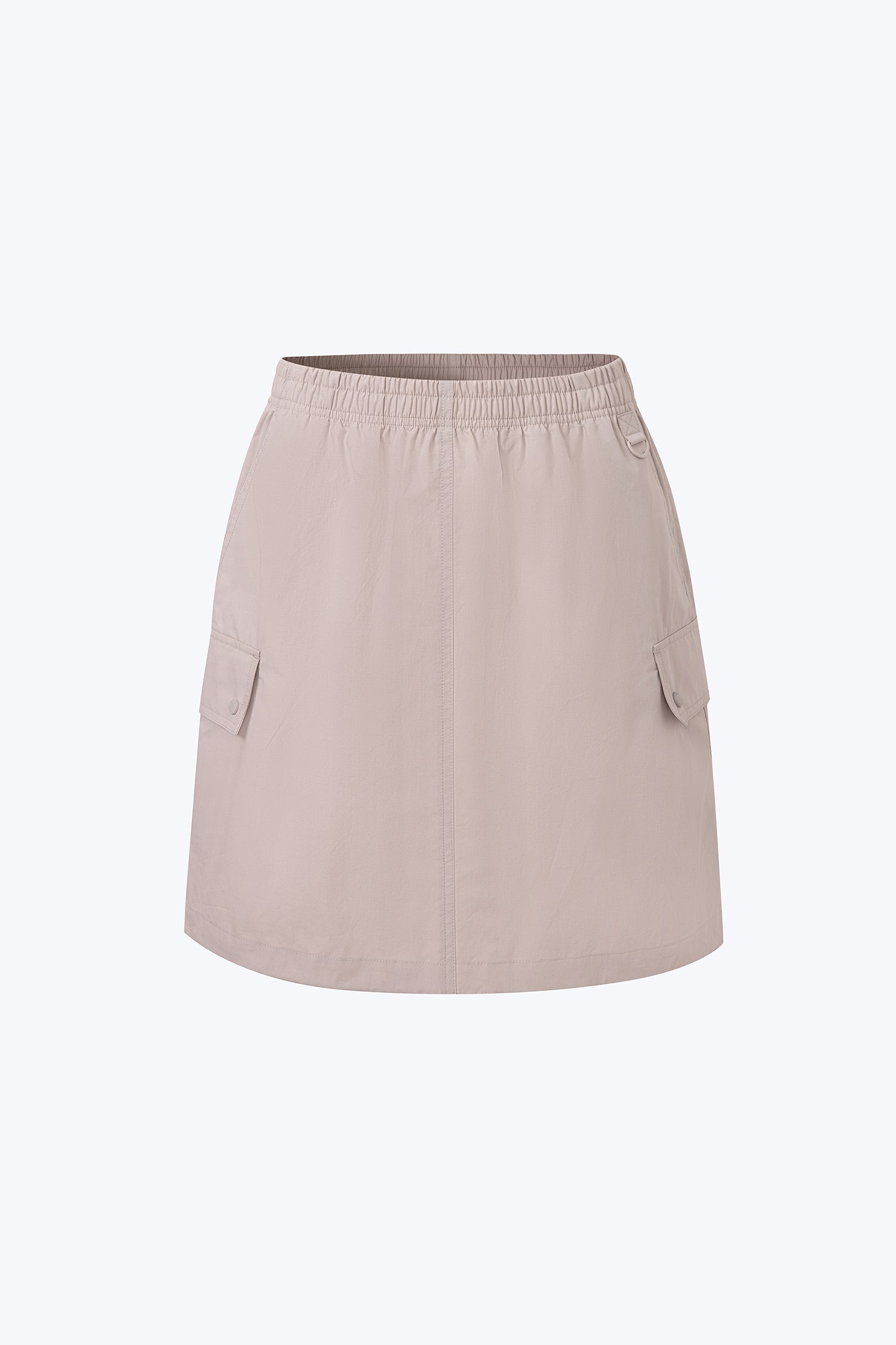 Pull-up Cargo Skirt - Light Grey