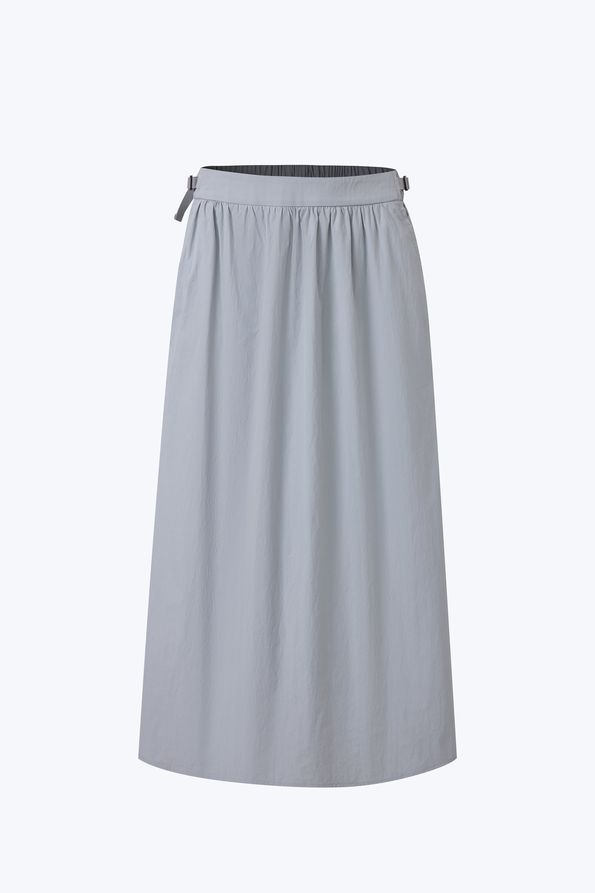 Side Buckle Skirt - Dusty Blue
