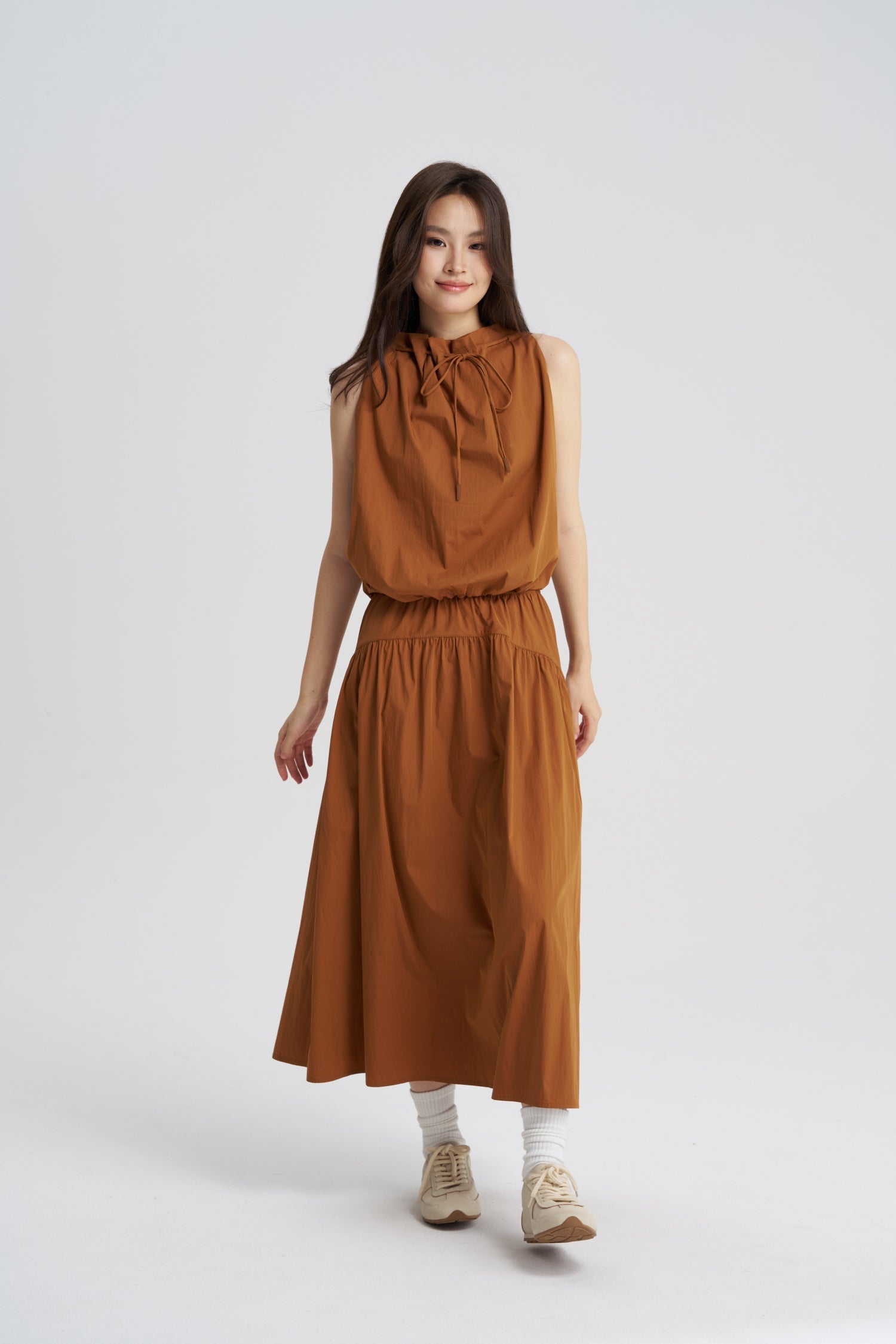 Gathered Skirt - Cinnamon