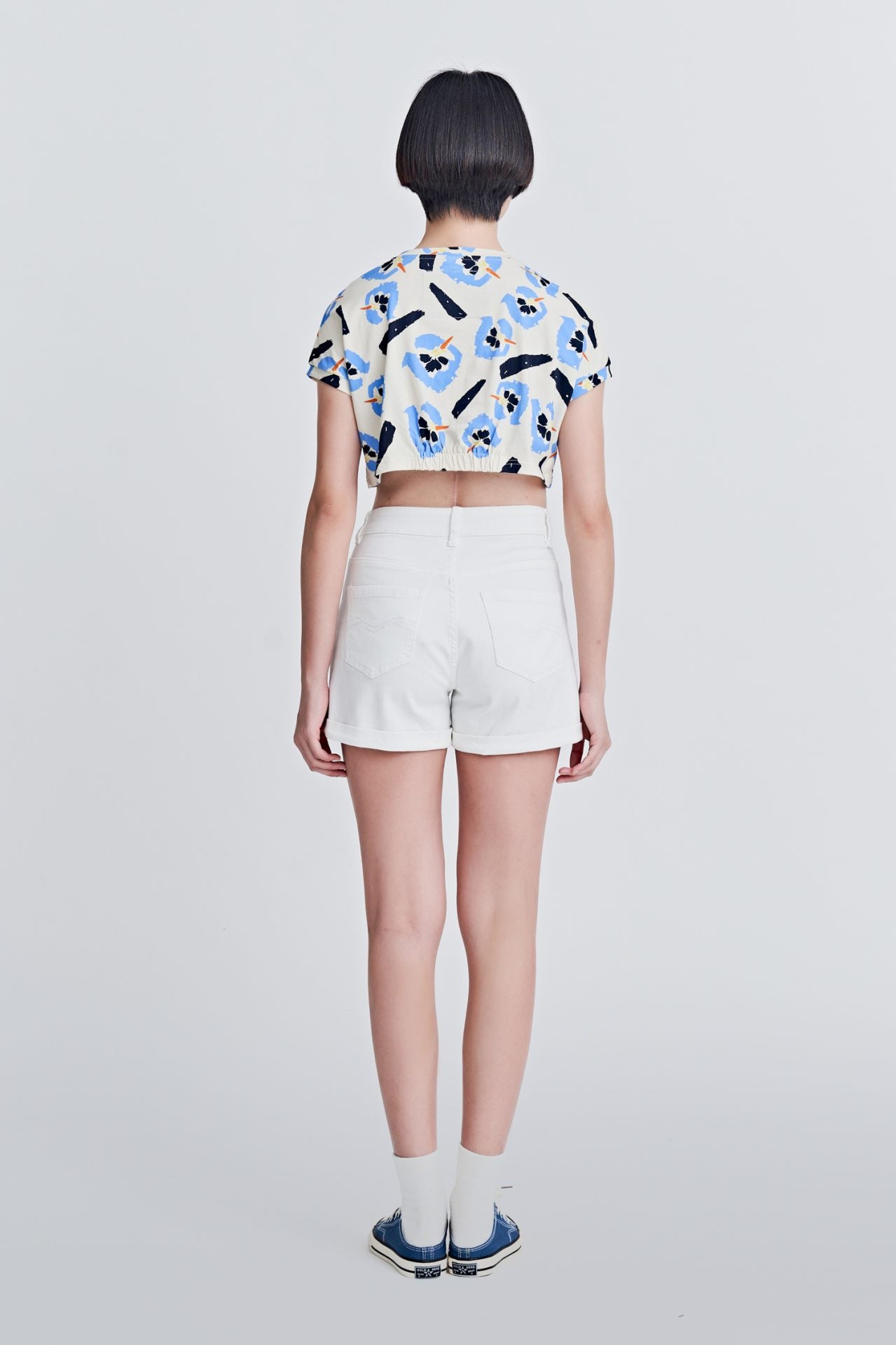 Floral Cropped Tee [AT]