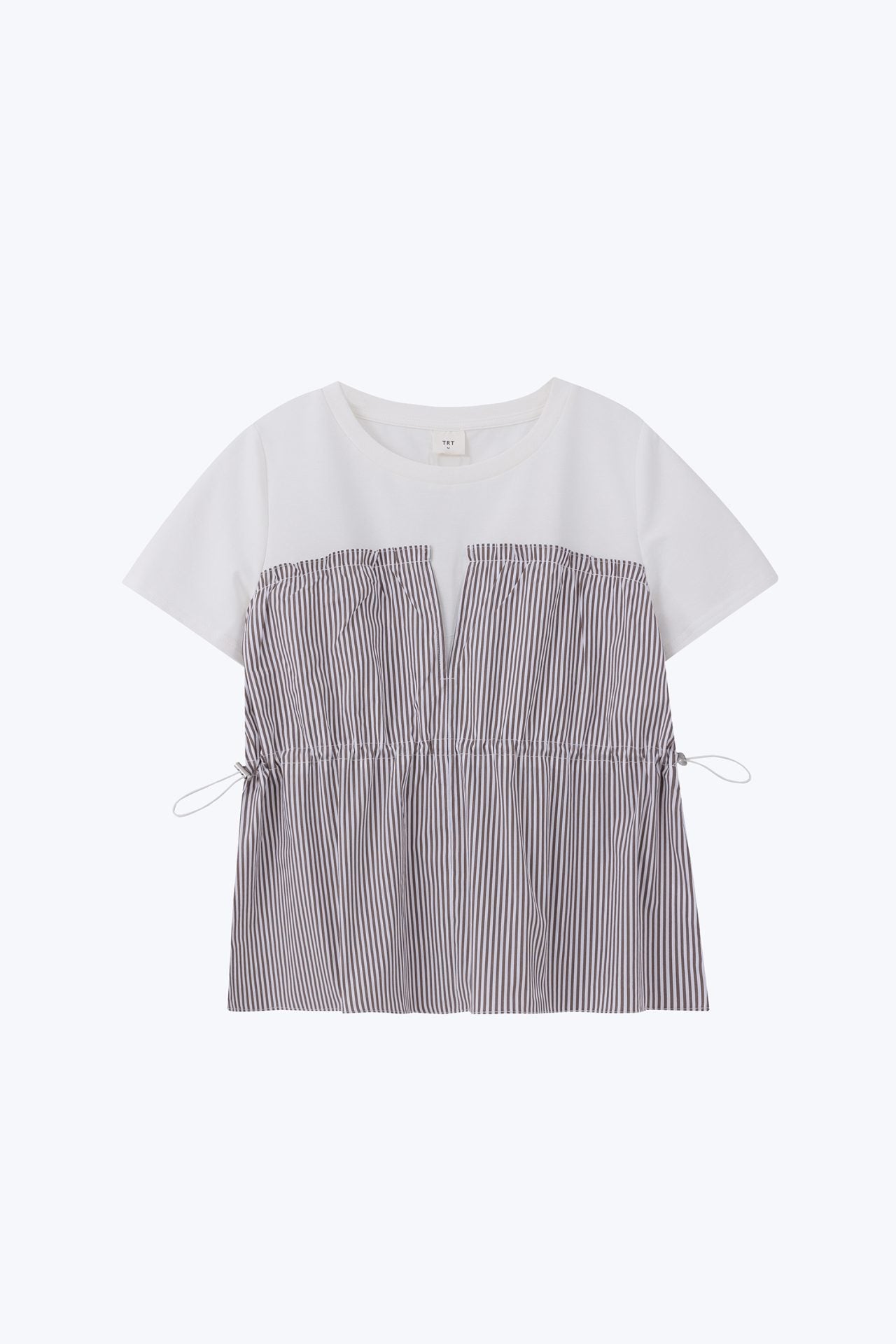 Striped Draw Waist Top [AT]