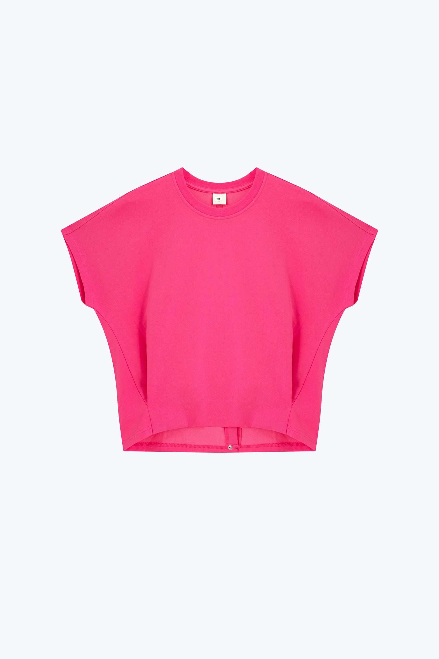 Snap Button Tee - Magenta