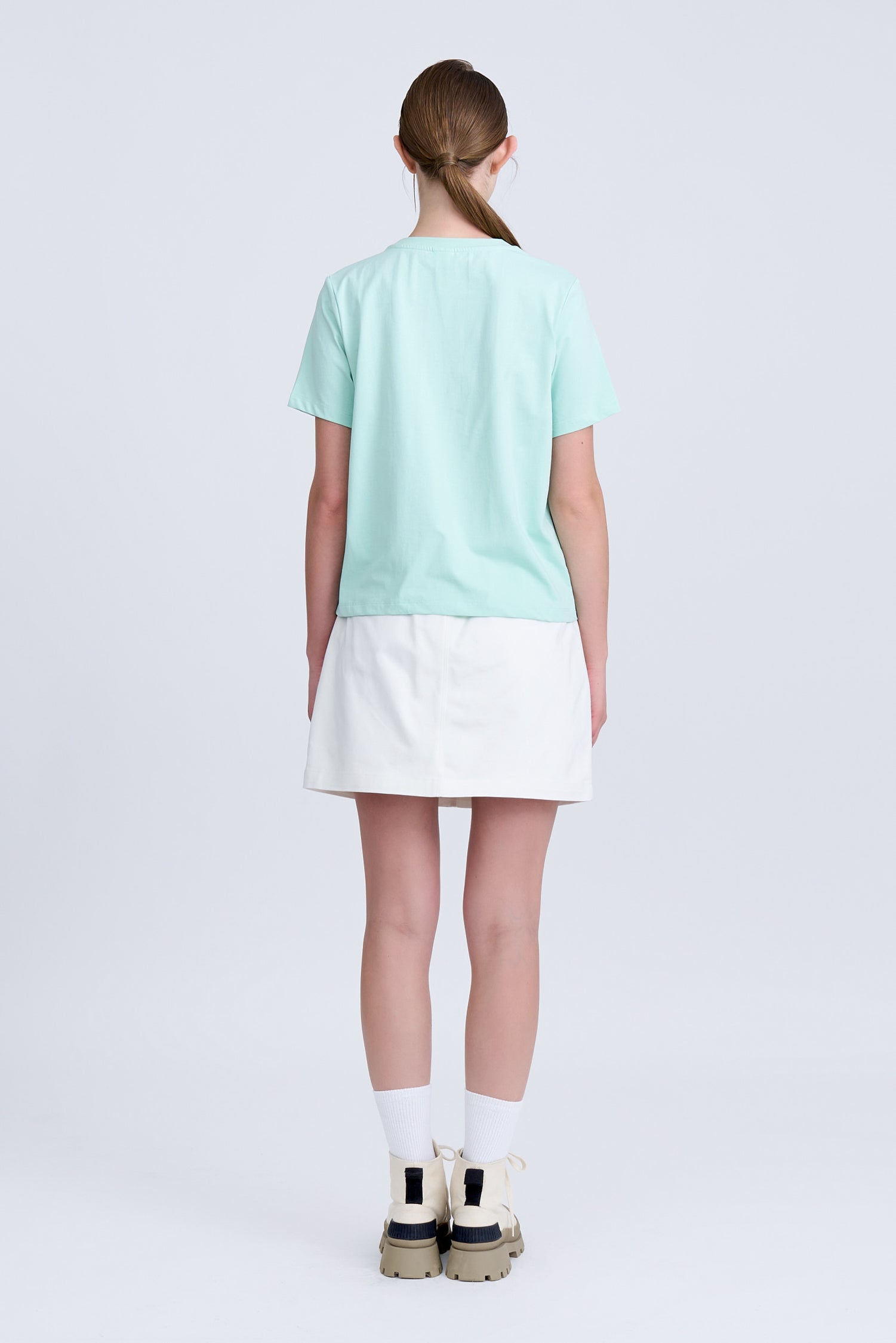 Text Print Tee - Mint