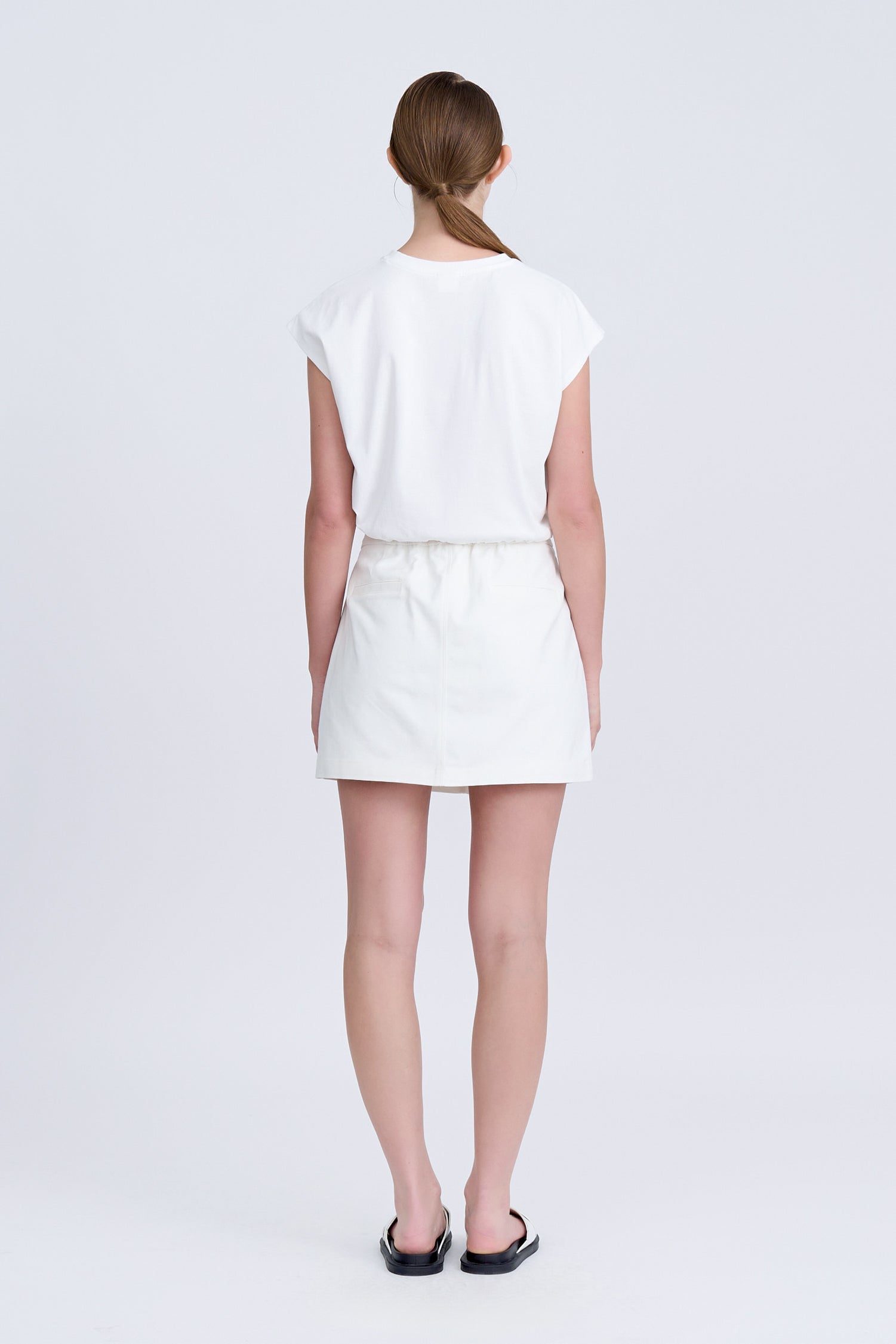 Drawcord Tee - Cream [AT]