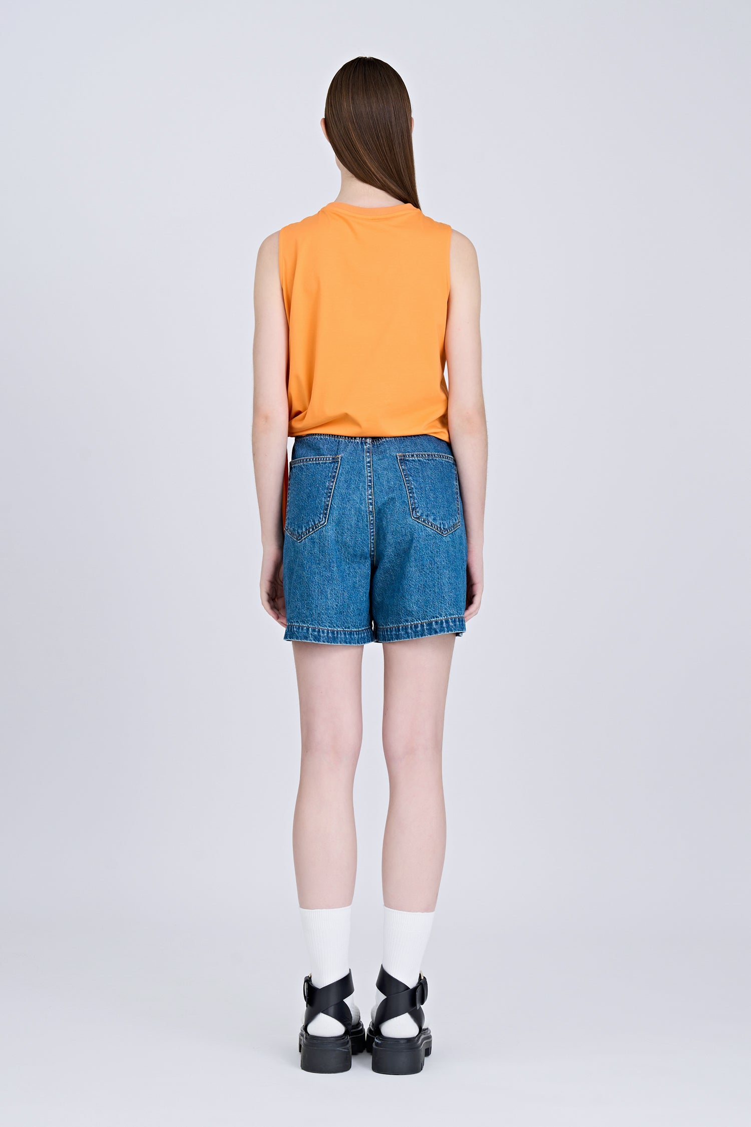 Side Knot Tee - Tangerine [AT]