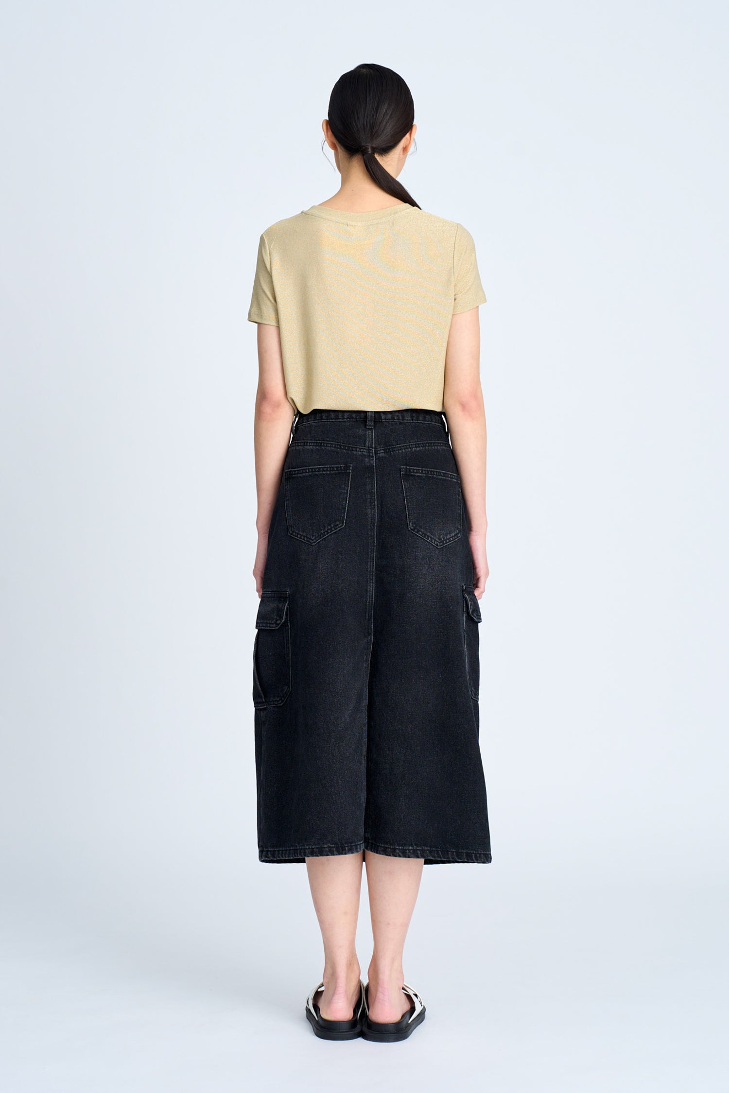 Shimmer Crew Neck Tee - Shimmer Gold [AT]