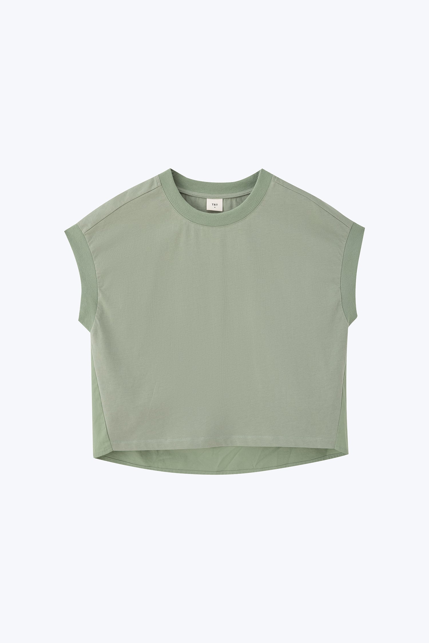 Ribbed Collar Tee - Pistachio [AT]