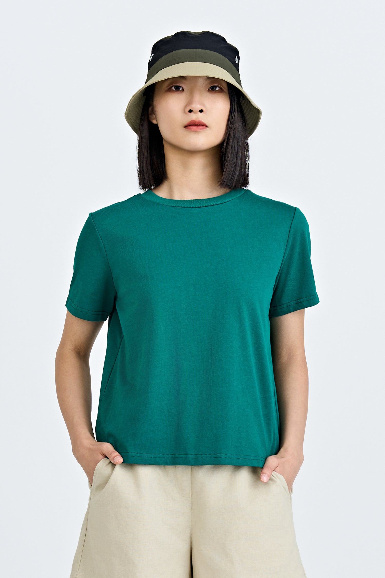 Crew Neck Tee - Emerald