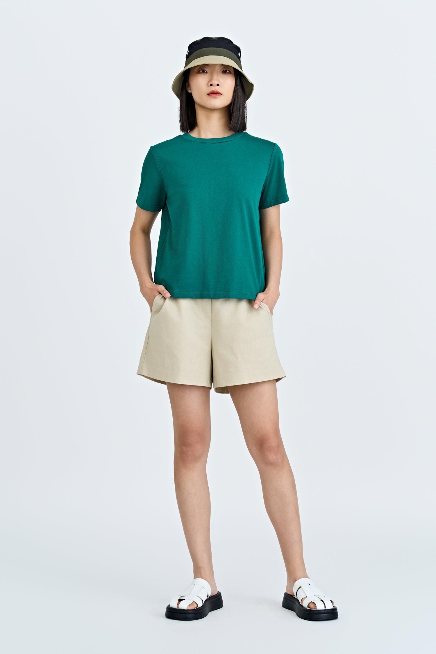 Crew Neck Tee - Emerald