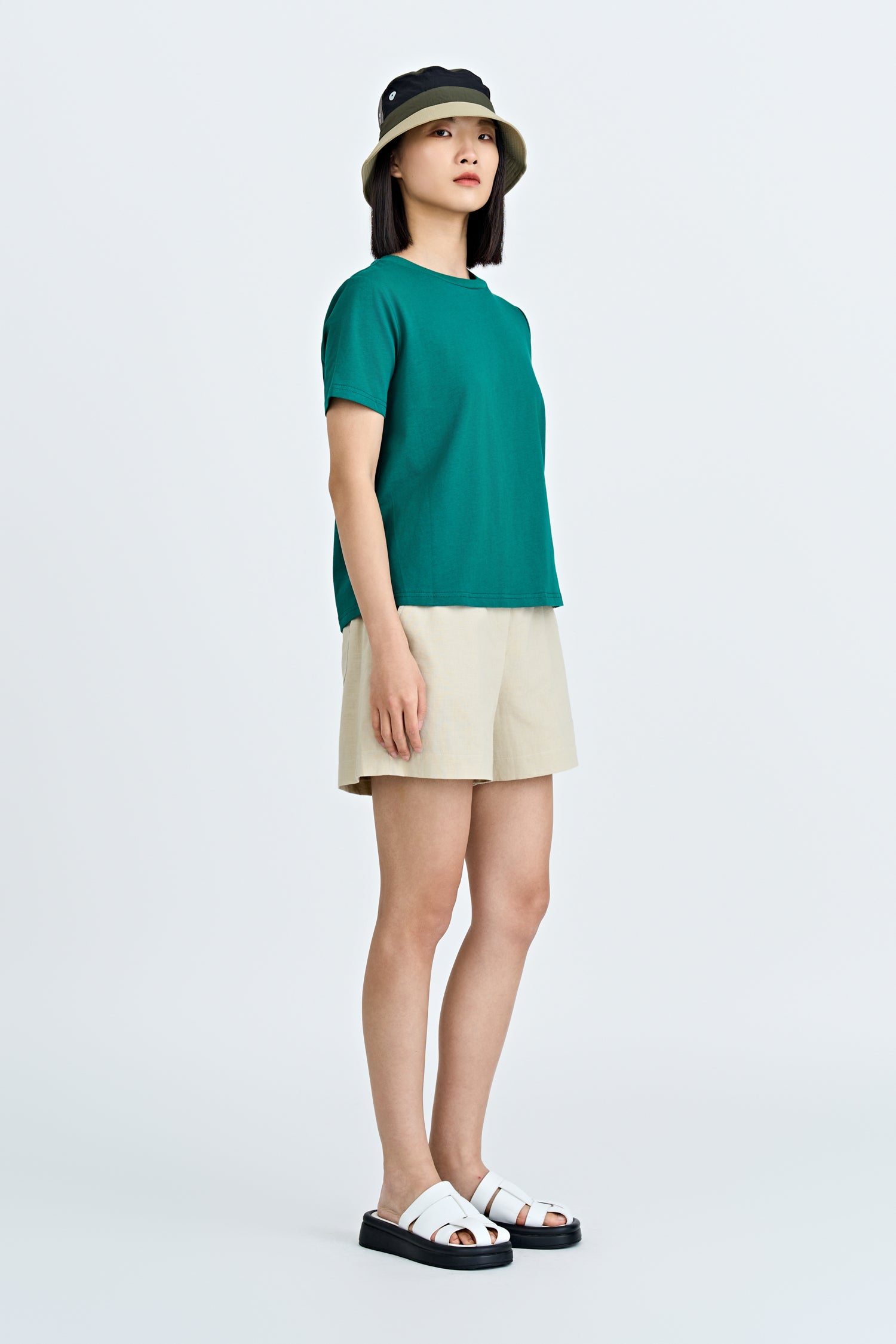 Crew Neck Tee - Emerald