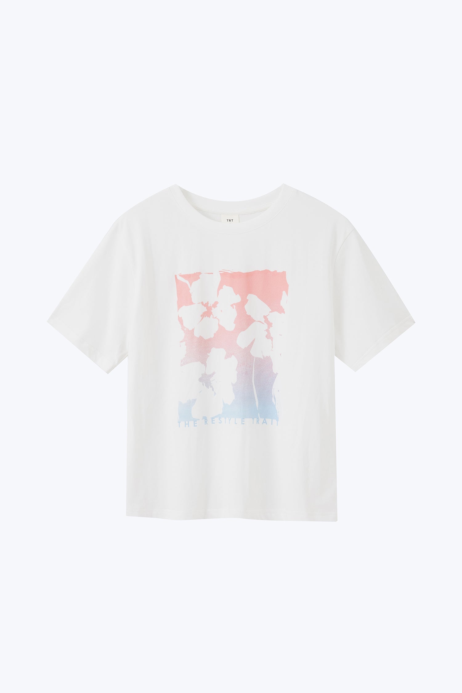 Gradient Floral Tee - Cream