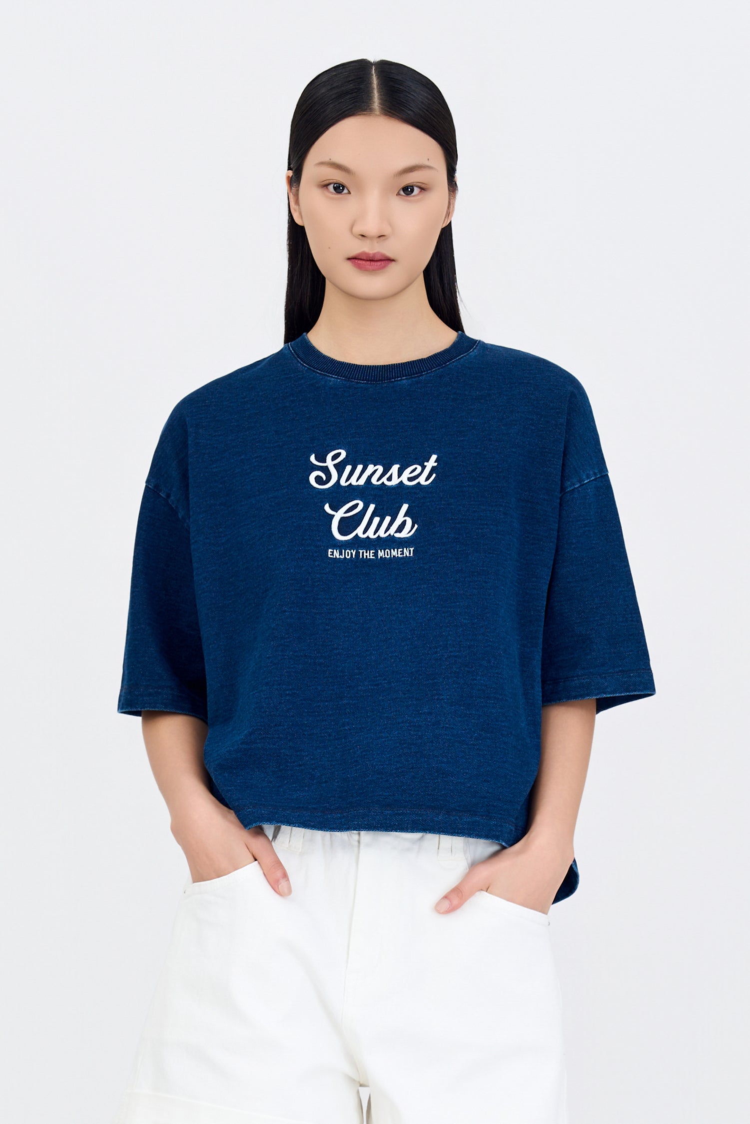 Sunset Club Tee - Dark Denim [AT]