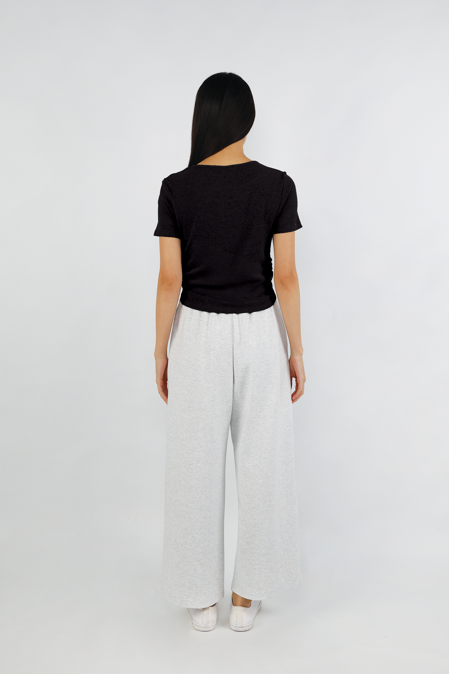 Double Collar Tee - Black