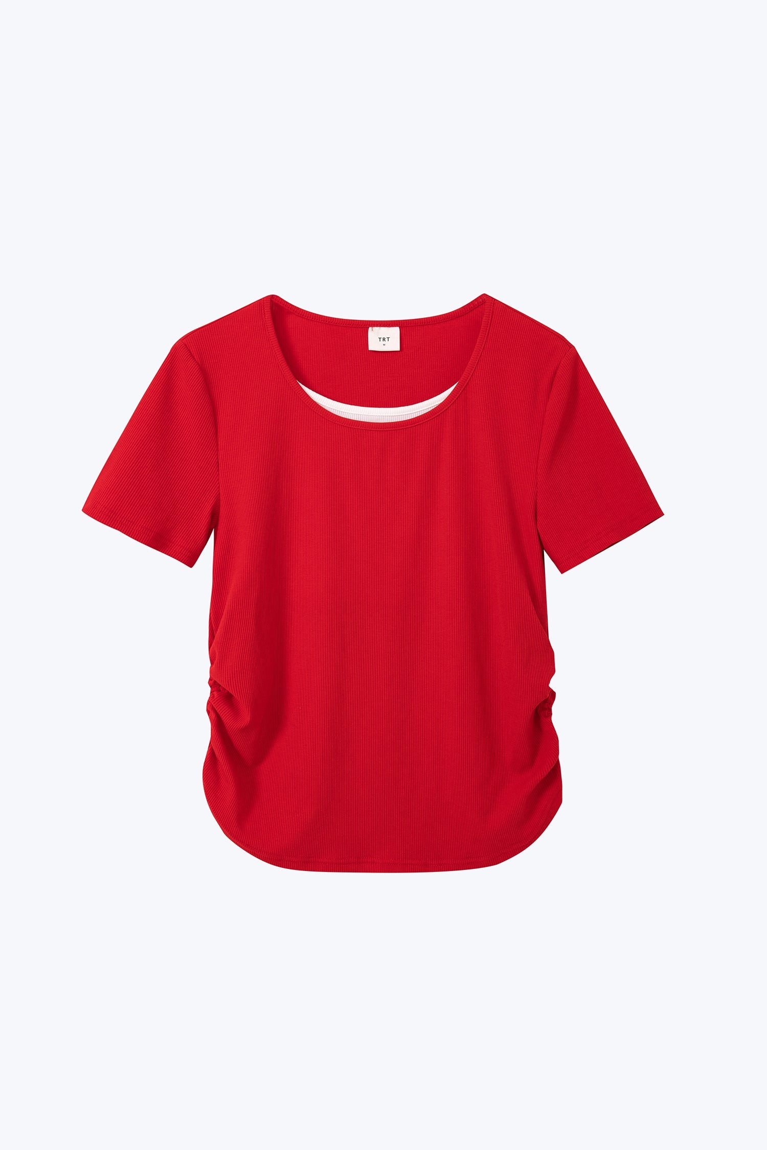 Double Collar Tee - Red