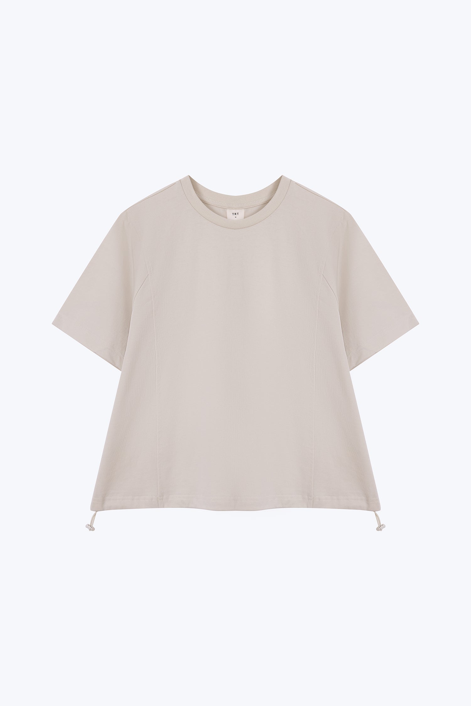 Drawcord Hem Tee - Ecru