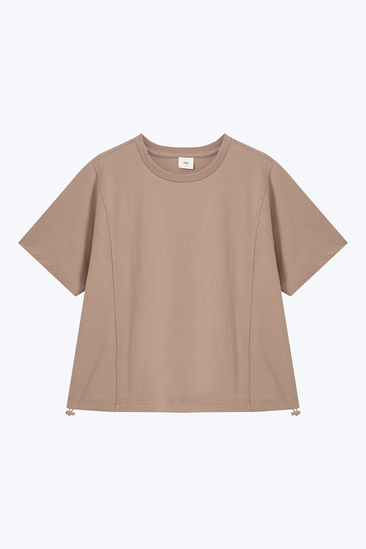 Drawcord Hem Tee - Khaki