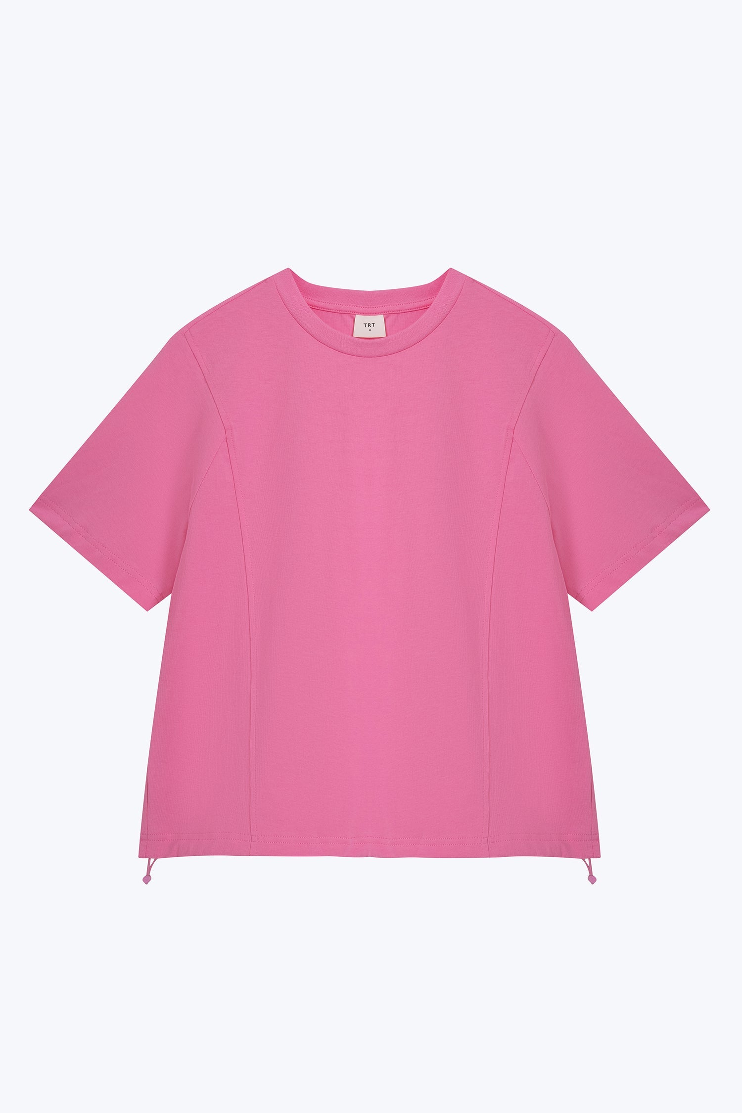 Drawcord Hem Tee - Pink