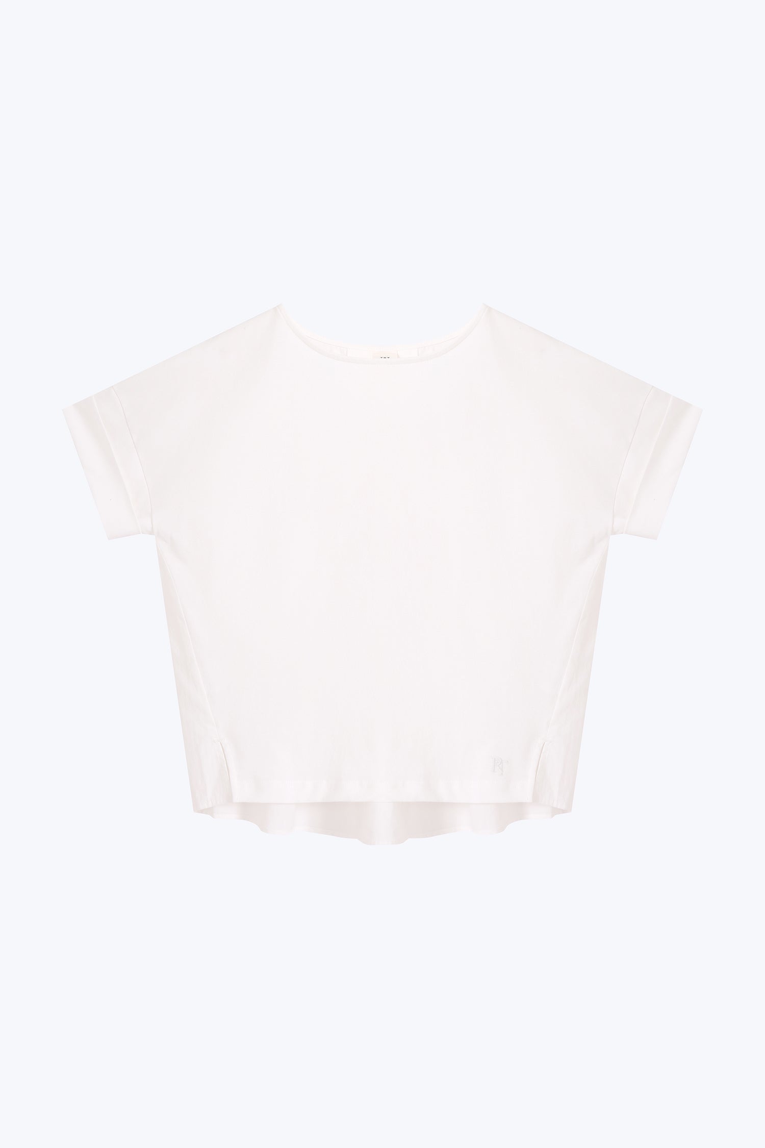 Back Pleat Tee - Cream