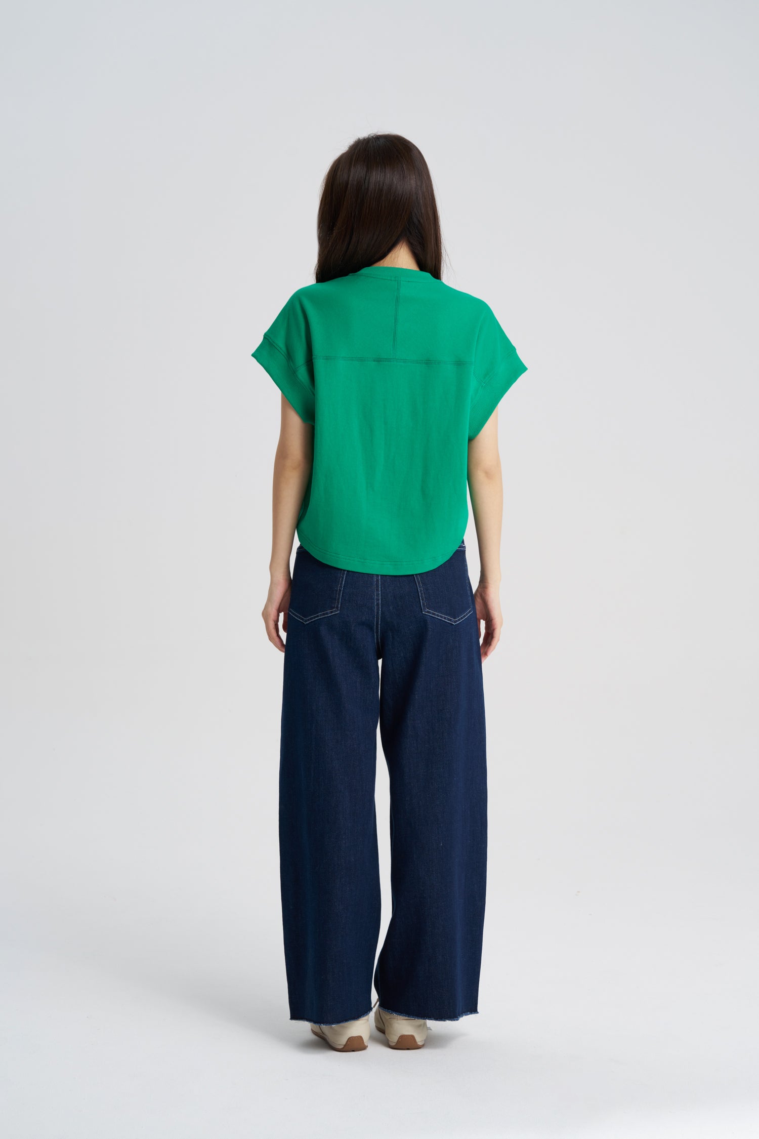 Cropped Tee - Emerald