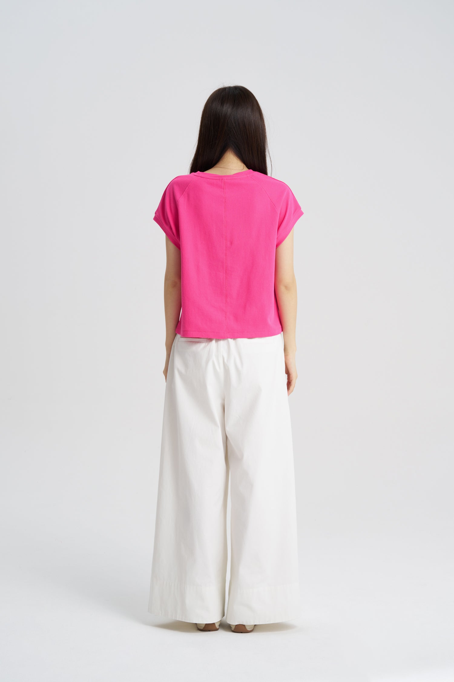 Raglan Sleeve Tee - Magenta