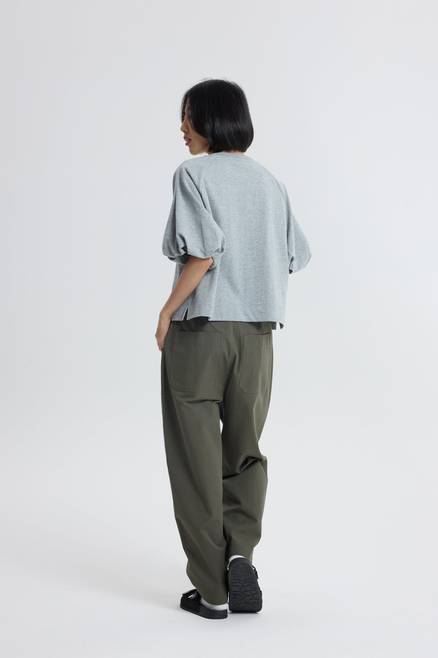 Soft Volume Sweater - Light Grey