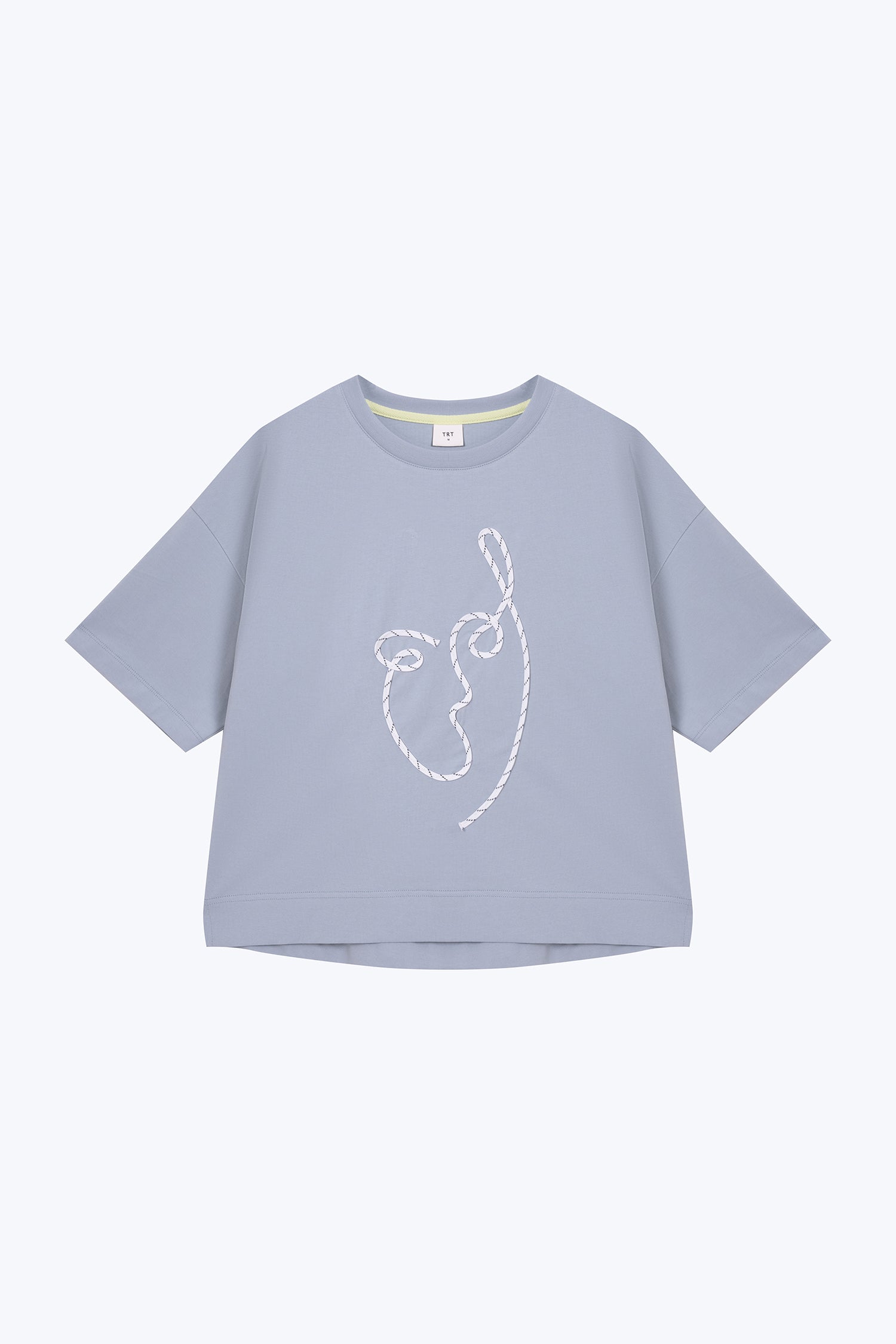 Rope Line Tee - Dusty Blue
