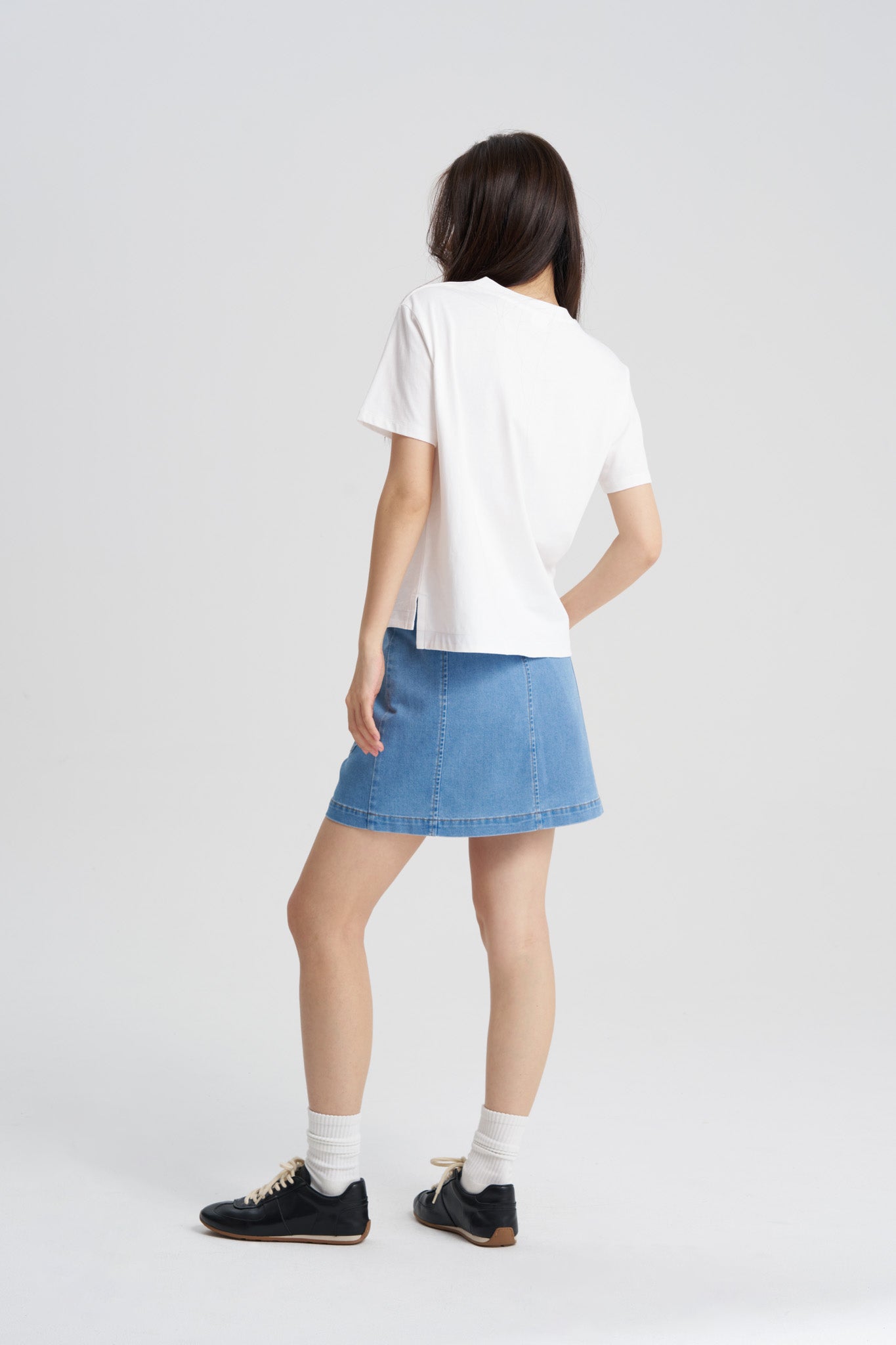 Shoulder Button Tee - Cream