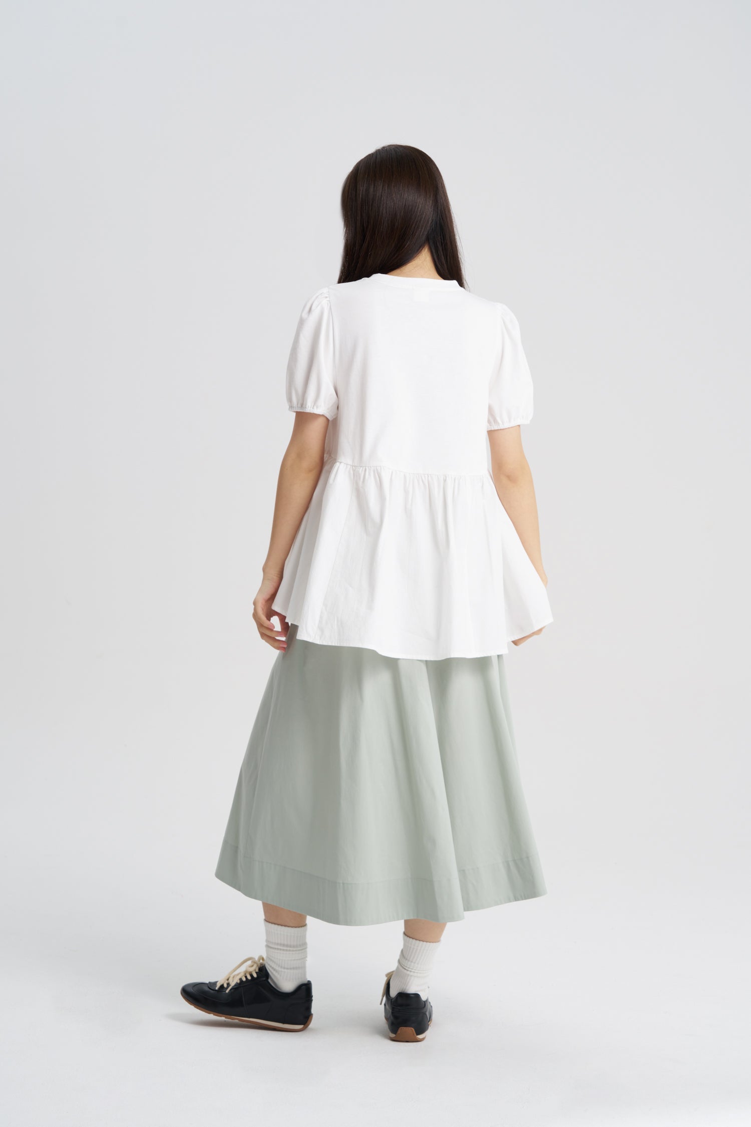 Gathered Tee - Cream