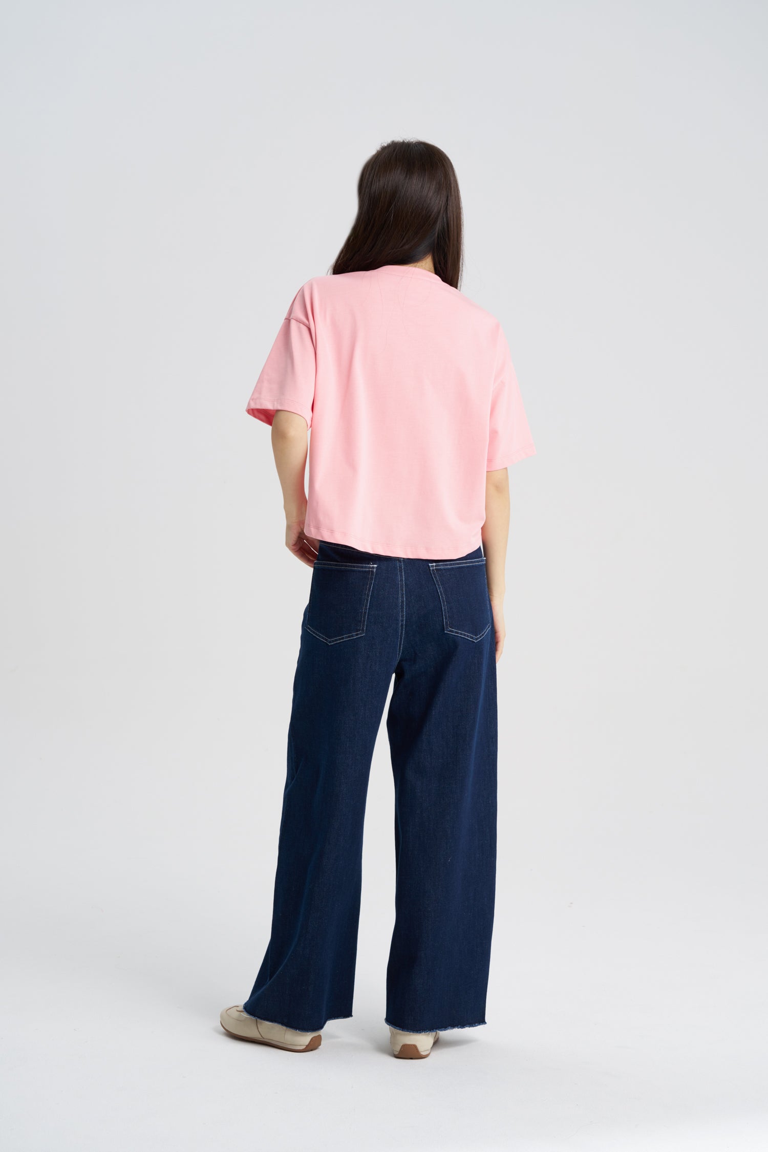 Floral Applique Tee - Blush