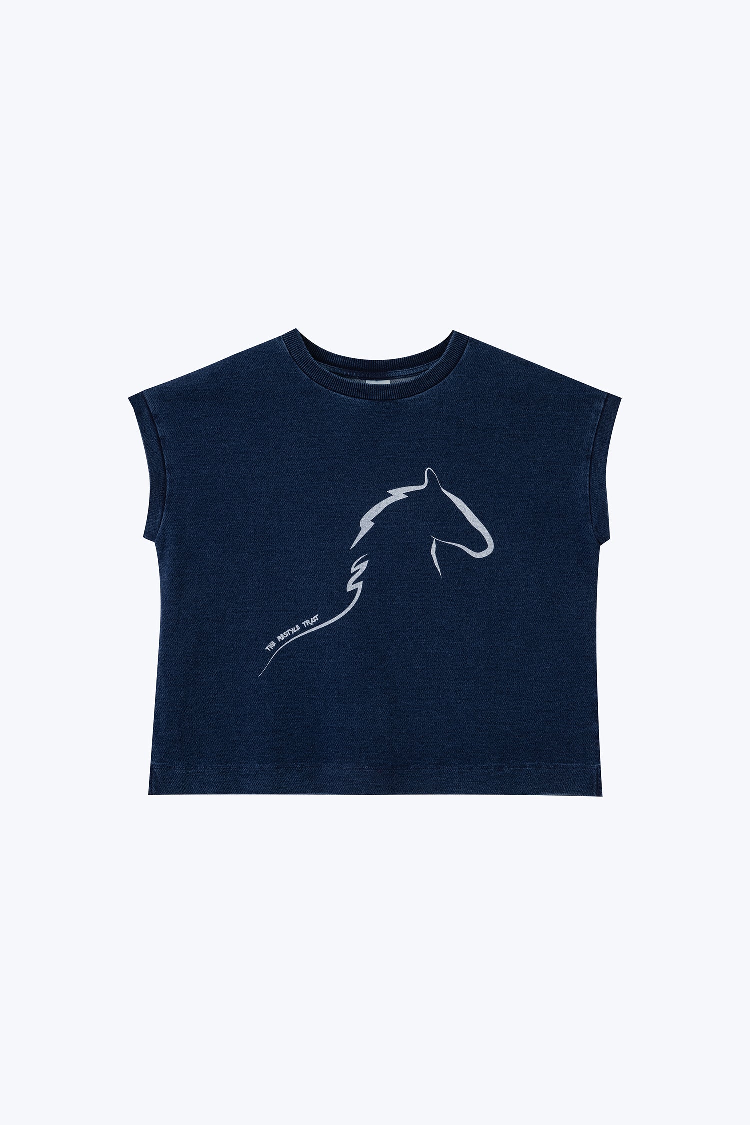 Denim Horse Tee - Denim