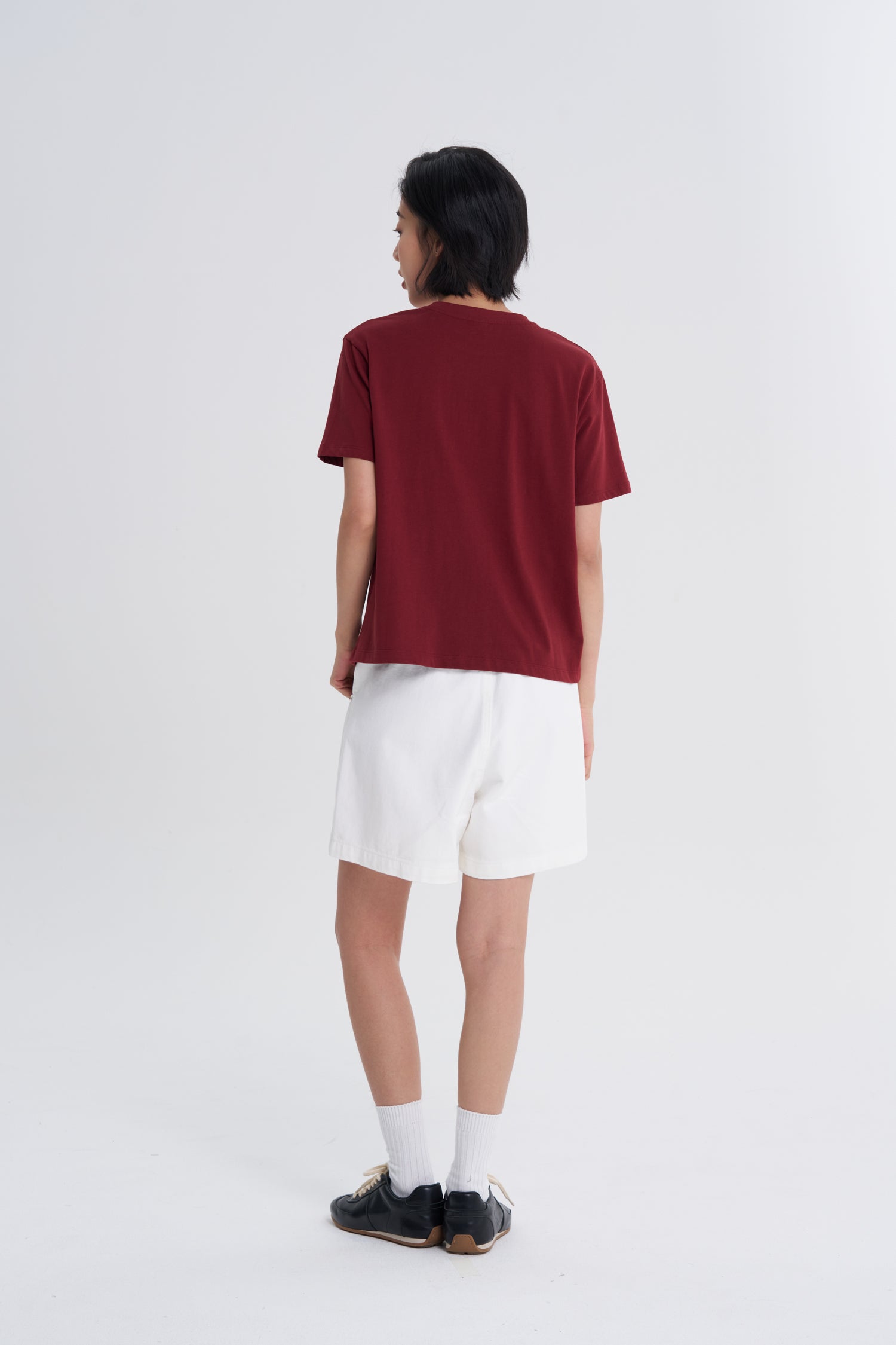 Floral Fortune Tee - Burgundy