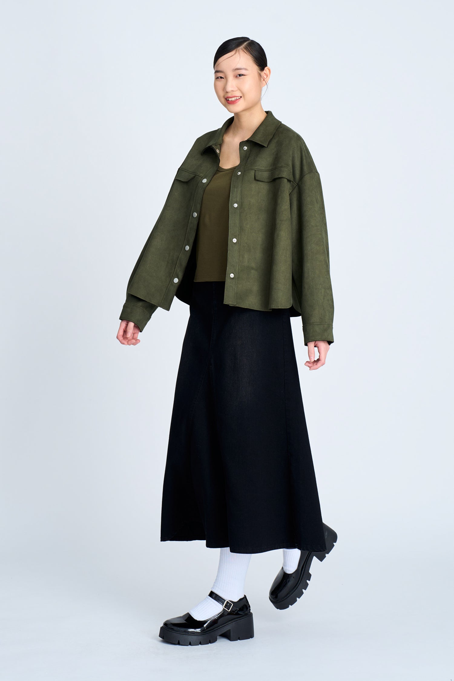 Spaghetti Camisole - Army Green