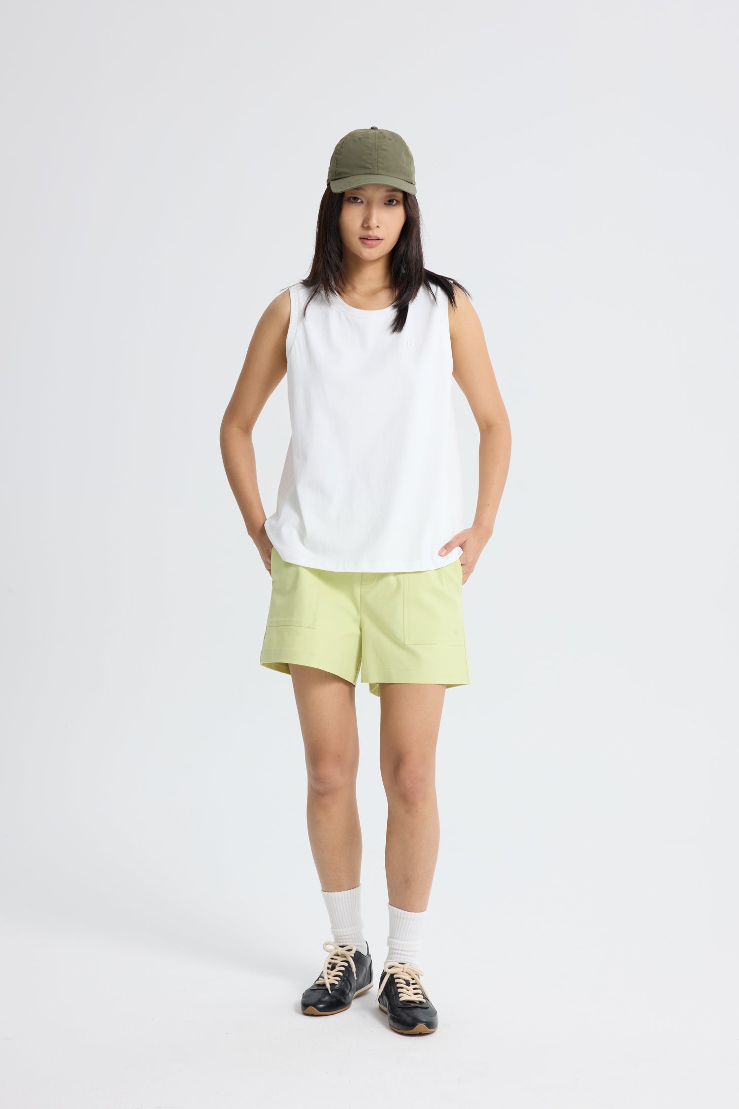 Sleeveless Muscle Tee - Cream