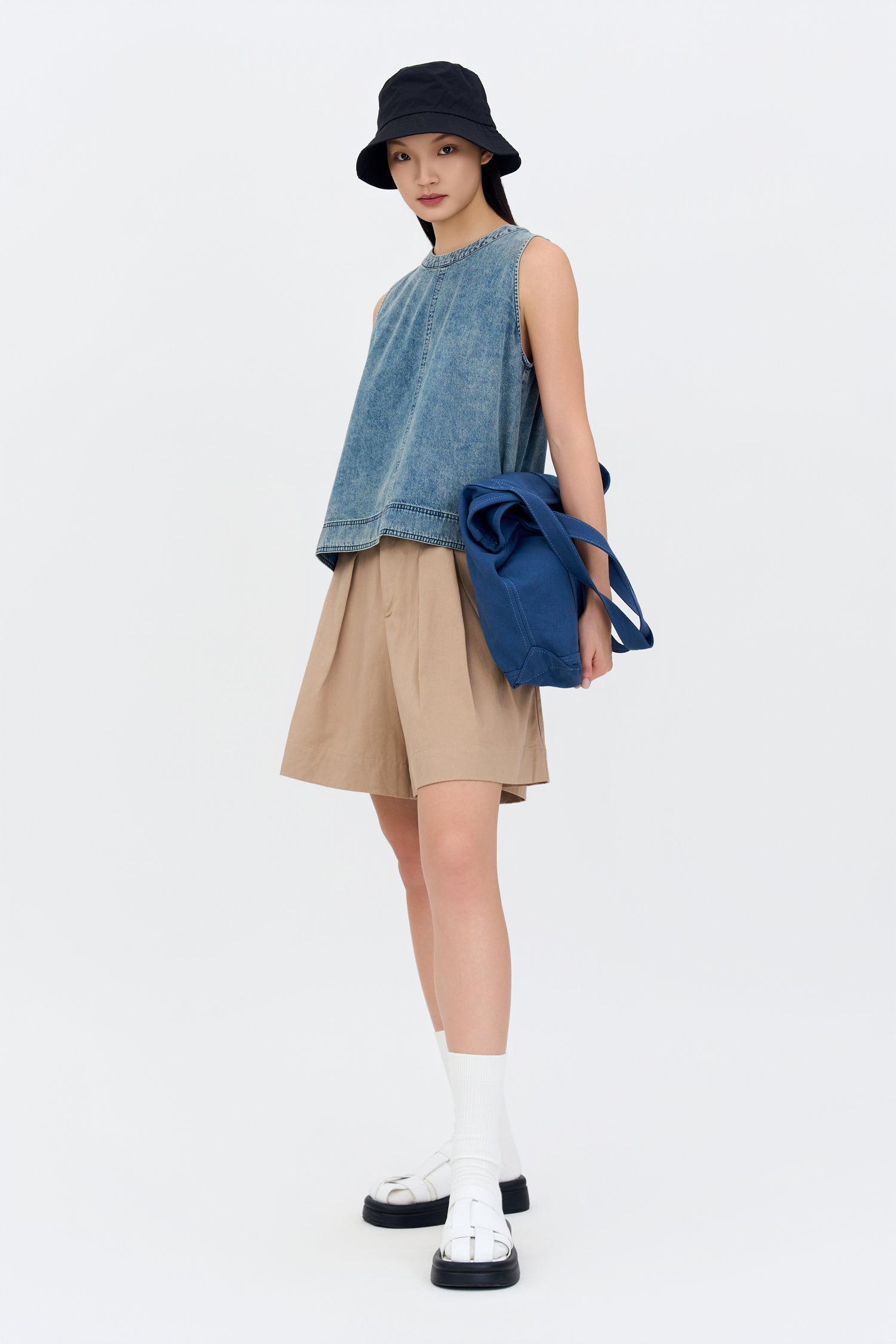 Denim Sleeveless Top - Denim